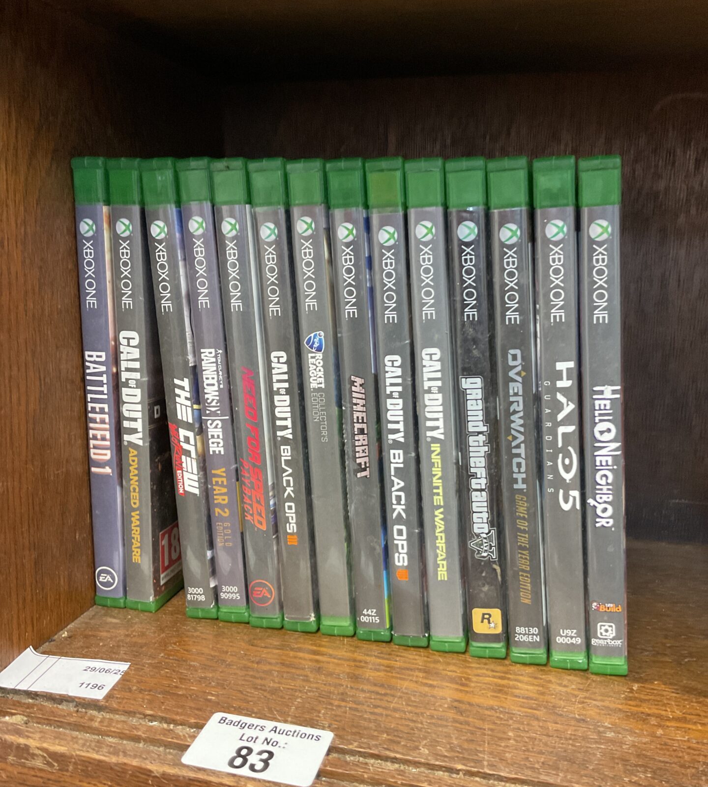 Selection of microsoft xbox one games