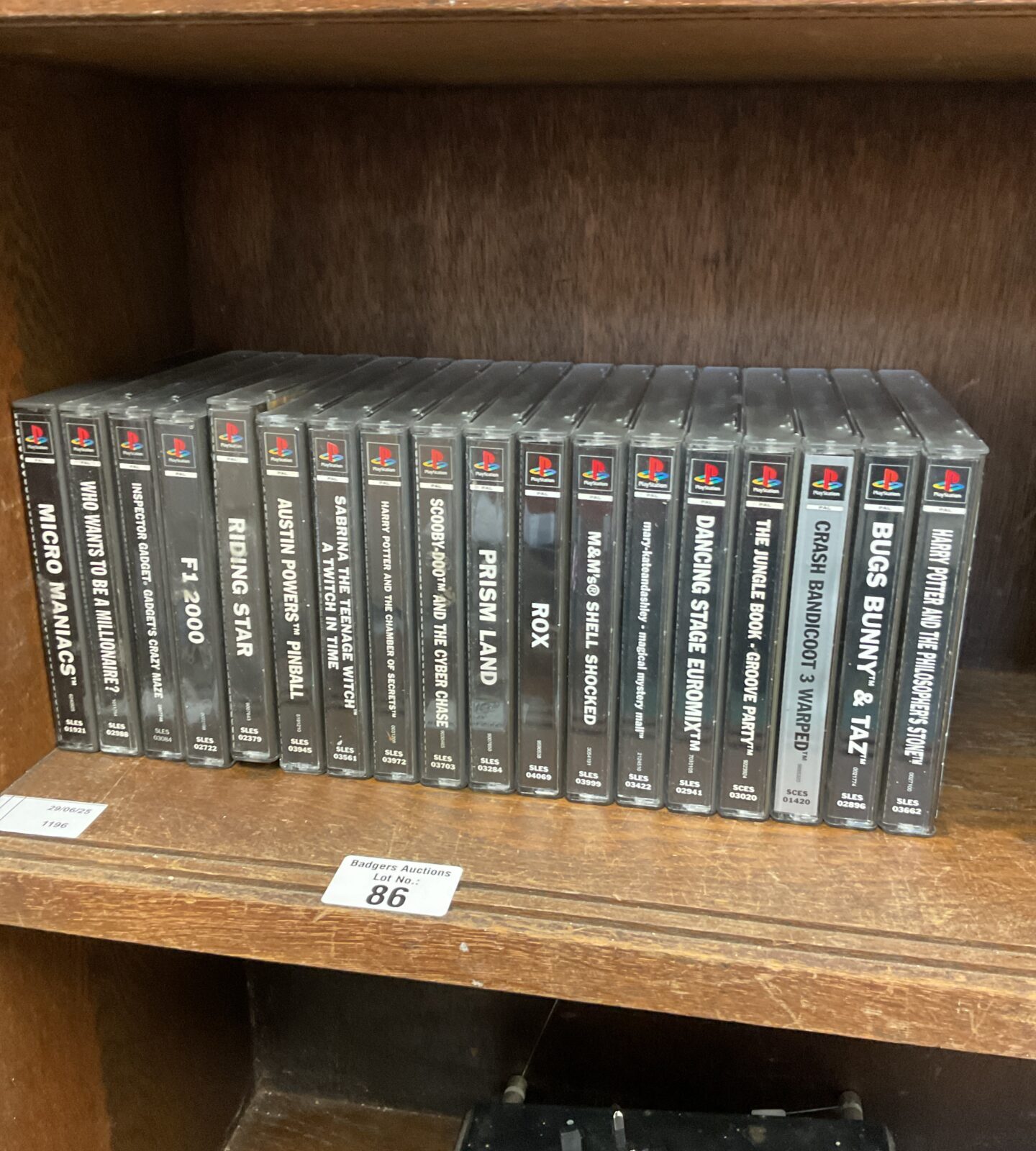 Collection f sony PlayStation games inc crash bandicoot & harry potter