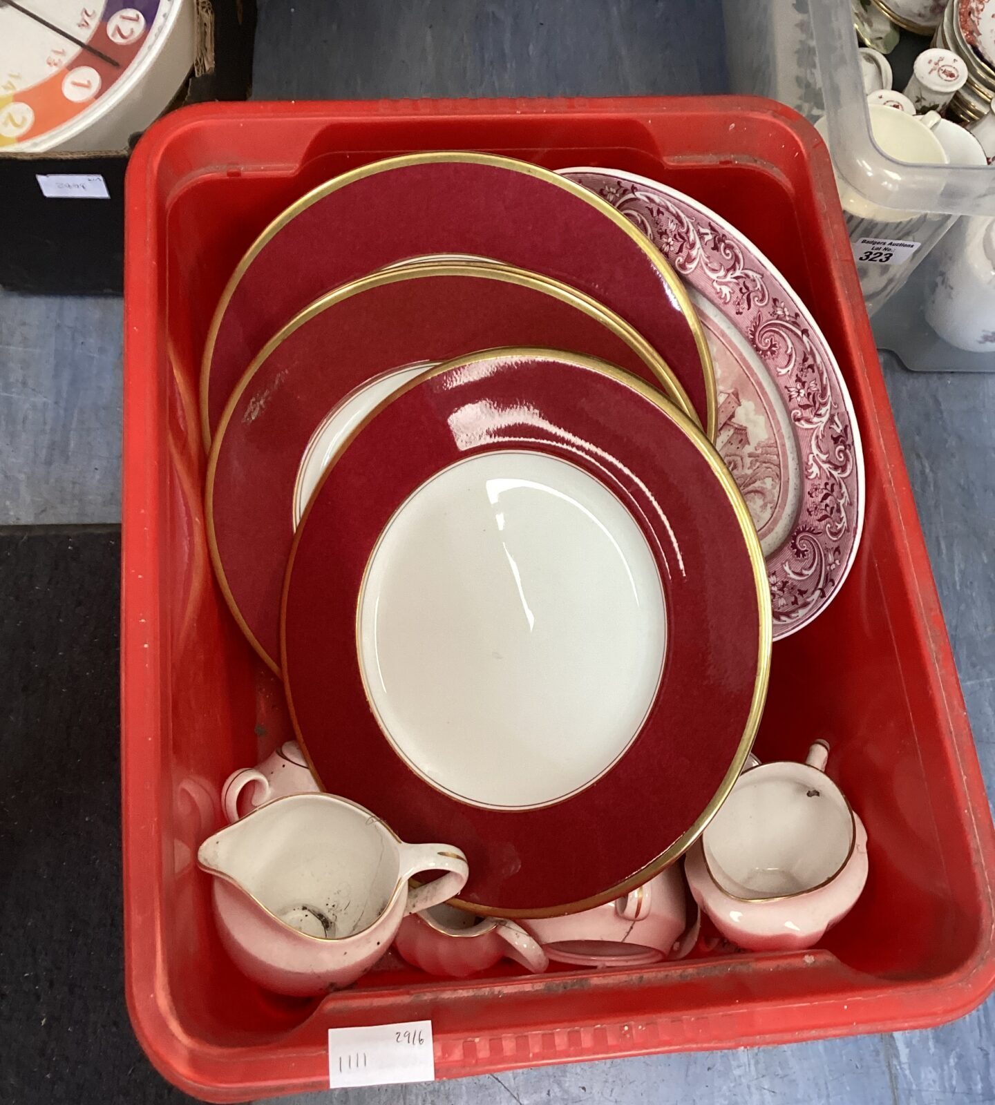 Box of mixed china inc Coalport