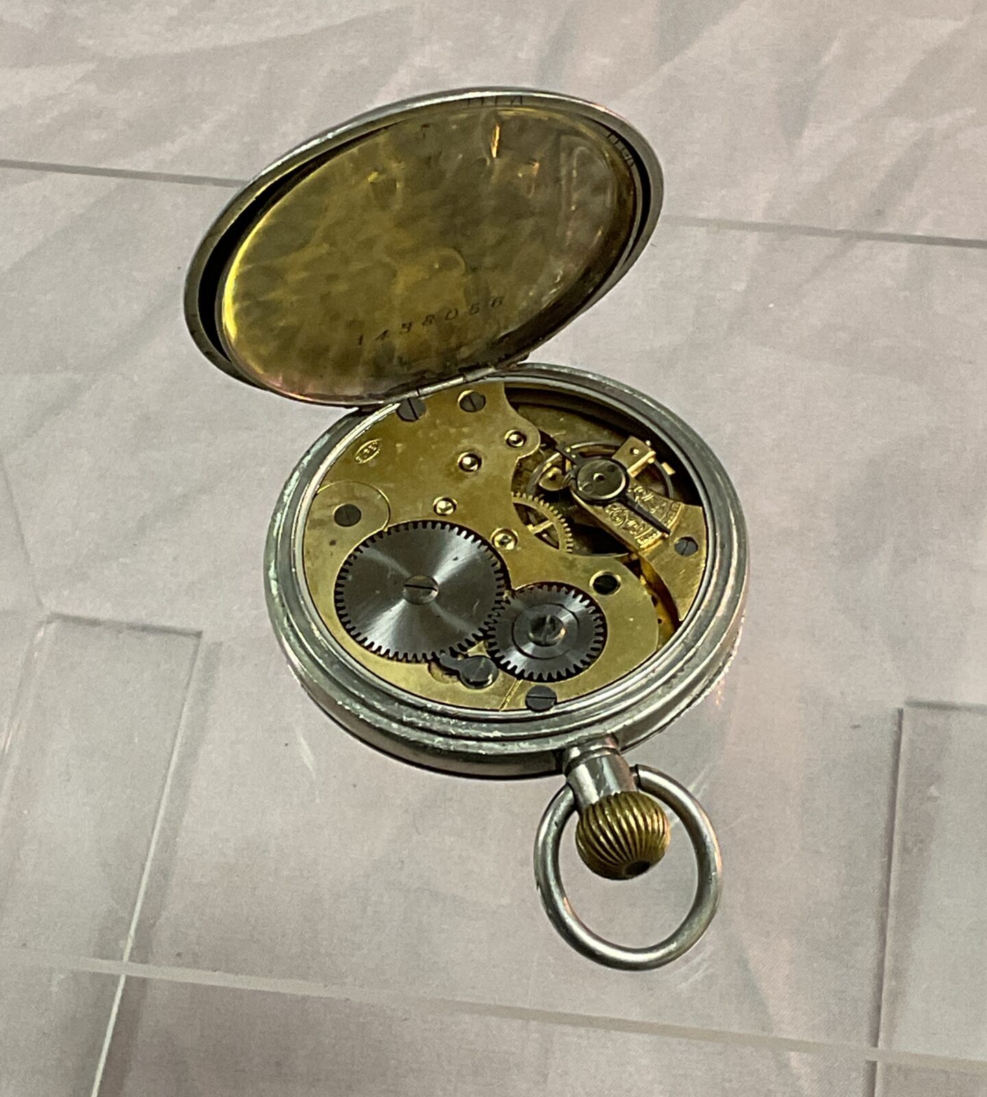 Vintage pocket watch working movement marked Buren - Image 2
