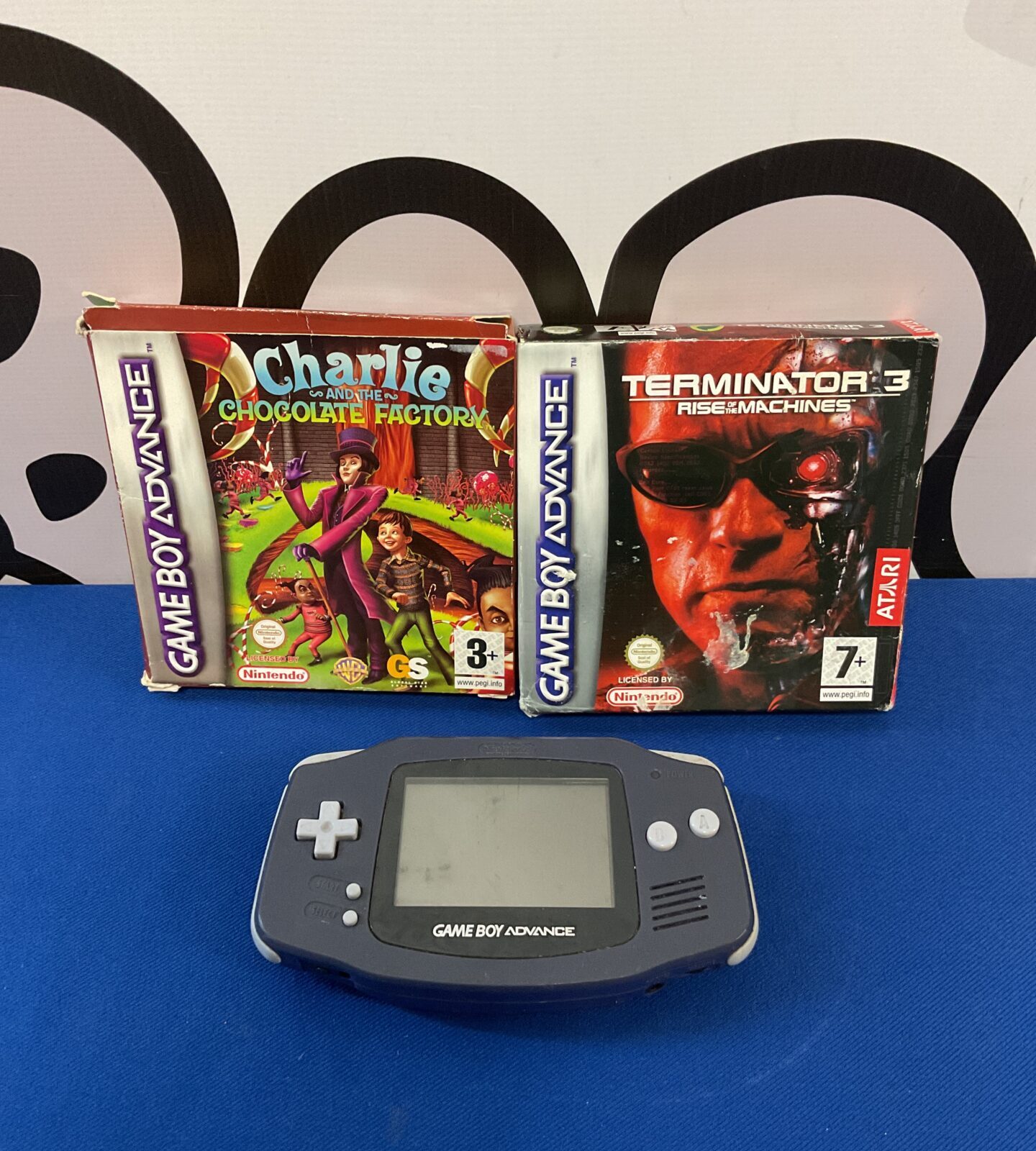 Nintendo gameboy advance console with games