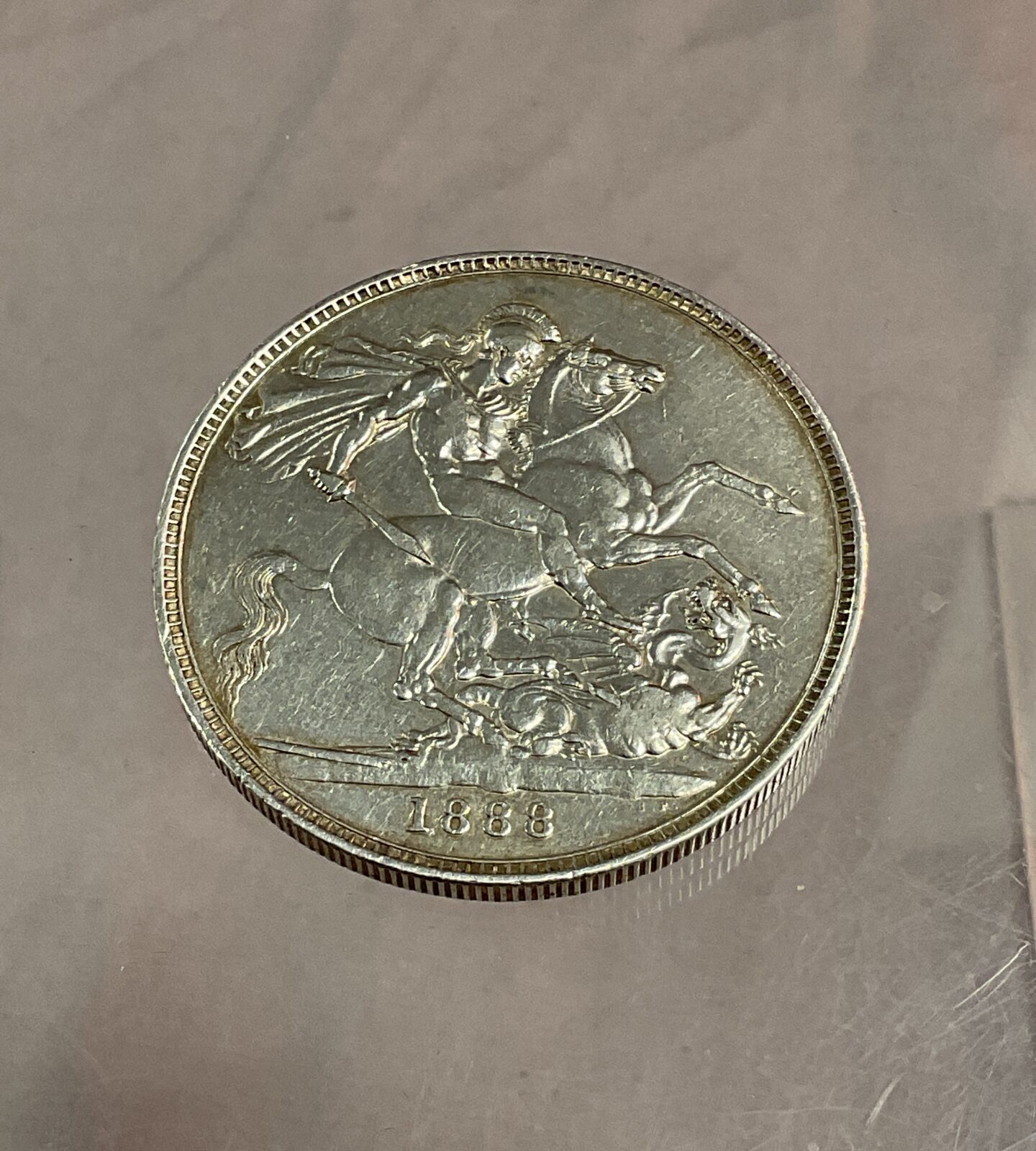 1888 Victoria Silver crown Ef