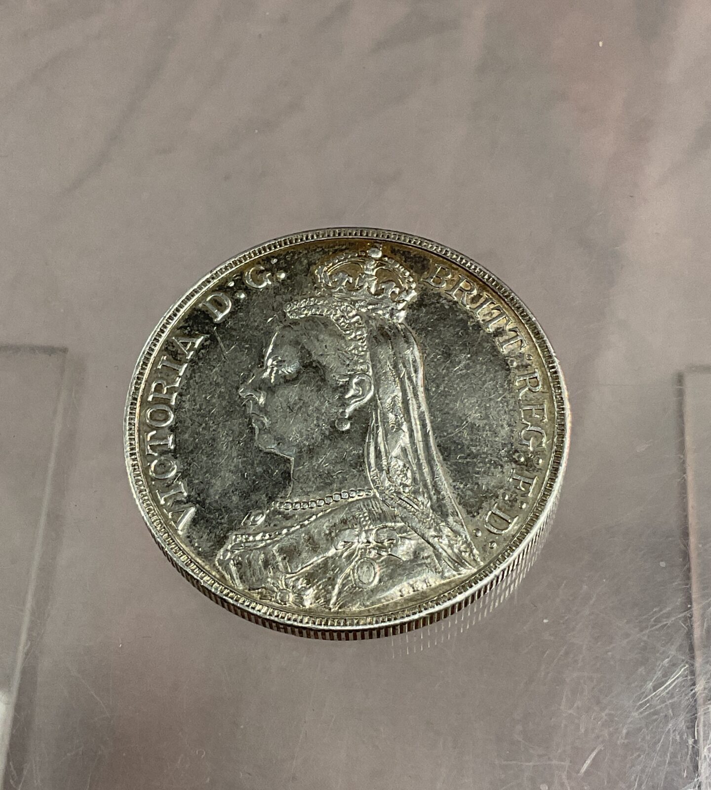1888 Victoria Silver crown Ef - Image 2