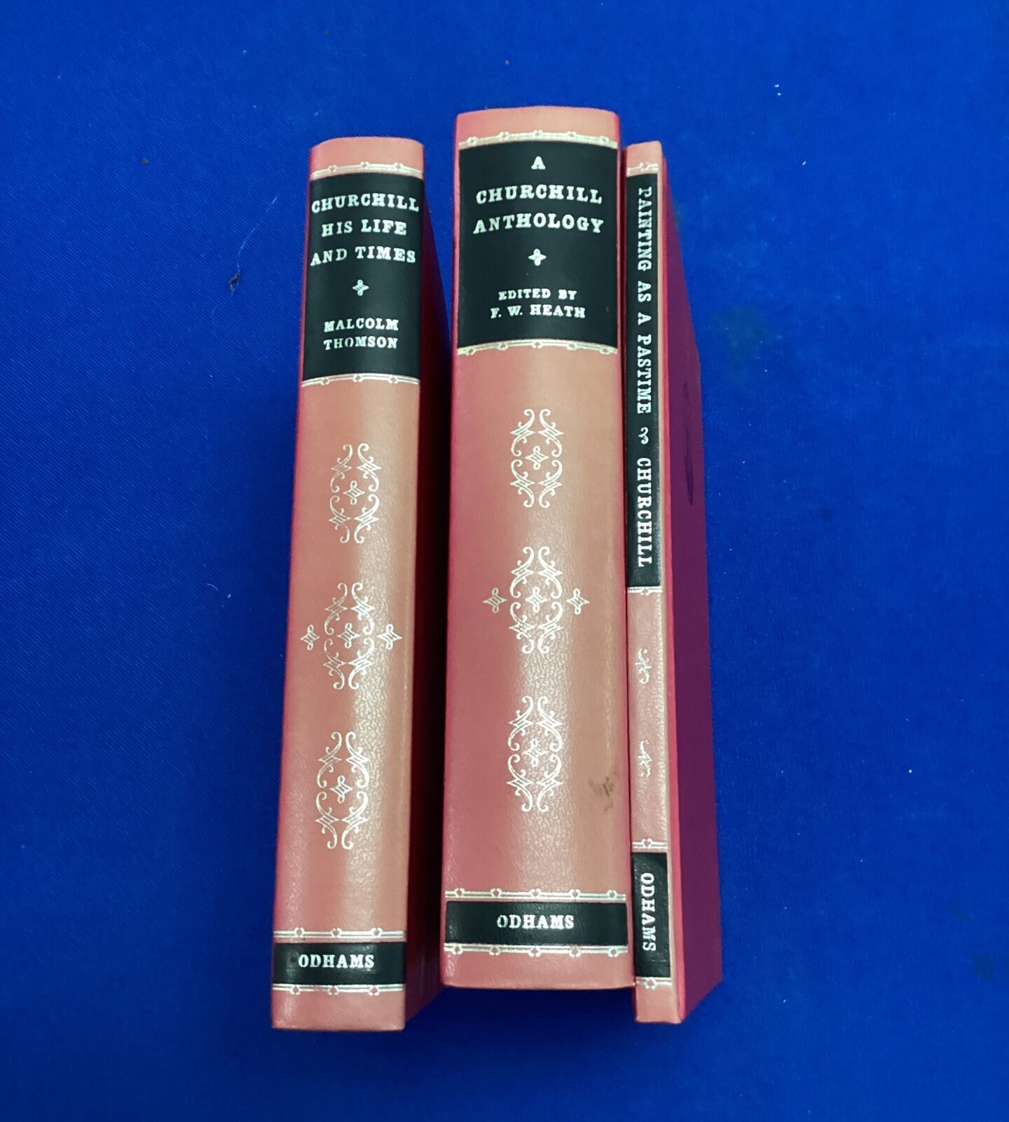 set churchill books Inc a churchill anthology, church his life and times & painting as a past time