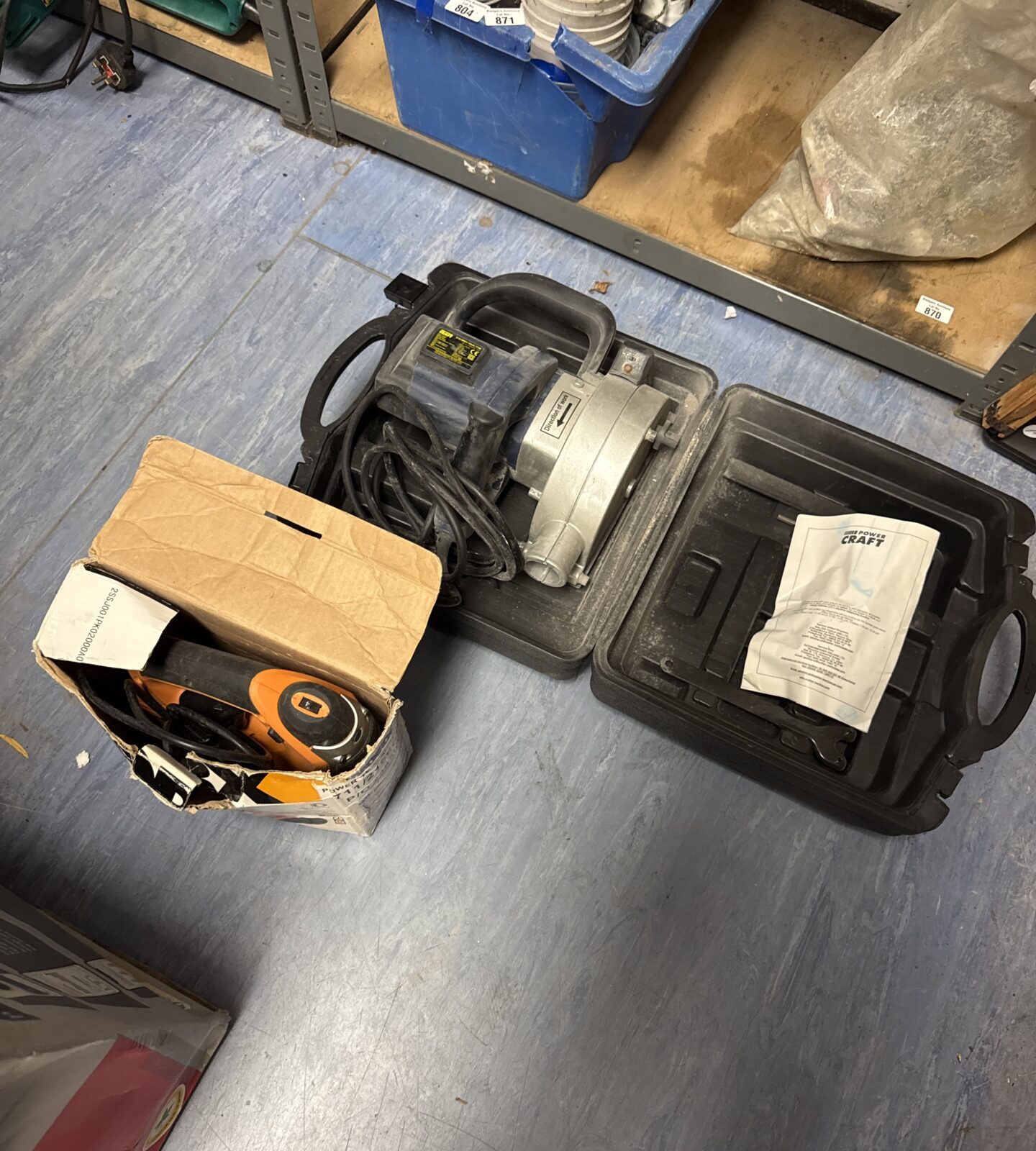 Powercraft circular saw with Worx jigsaw
