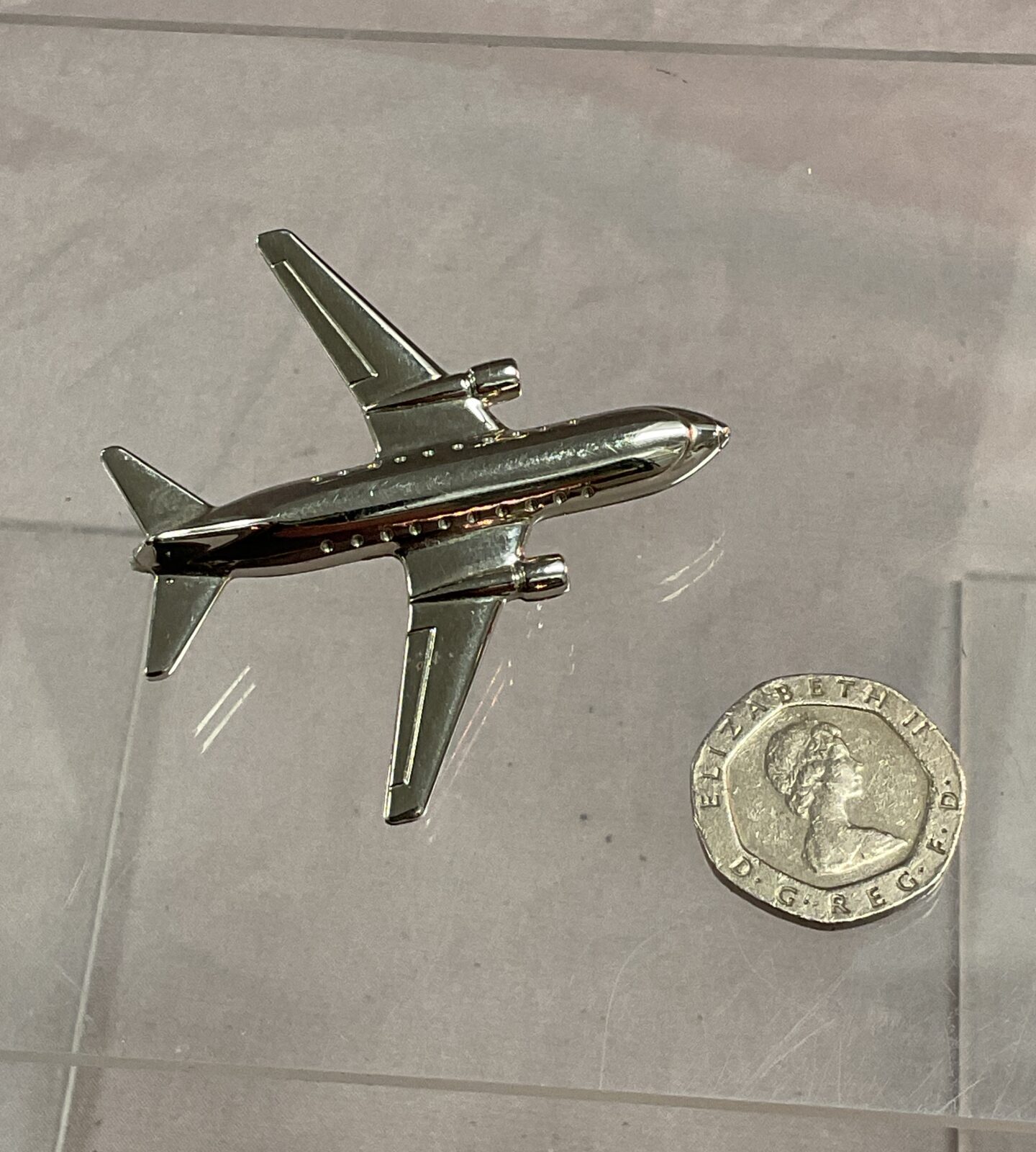 vintage jet aeroplane brooch