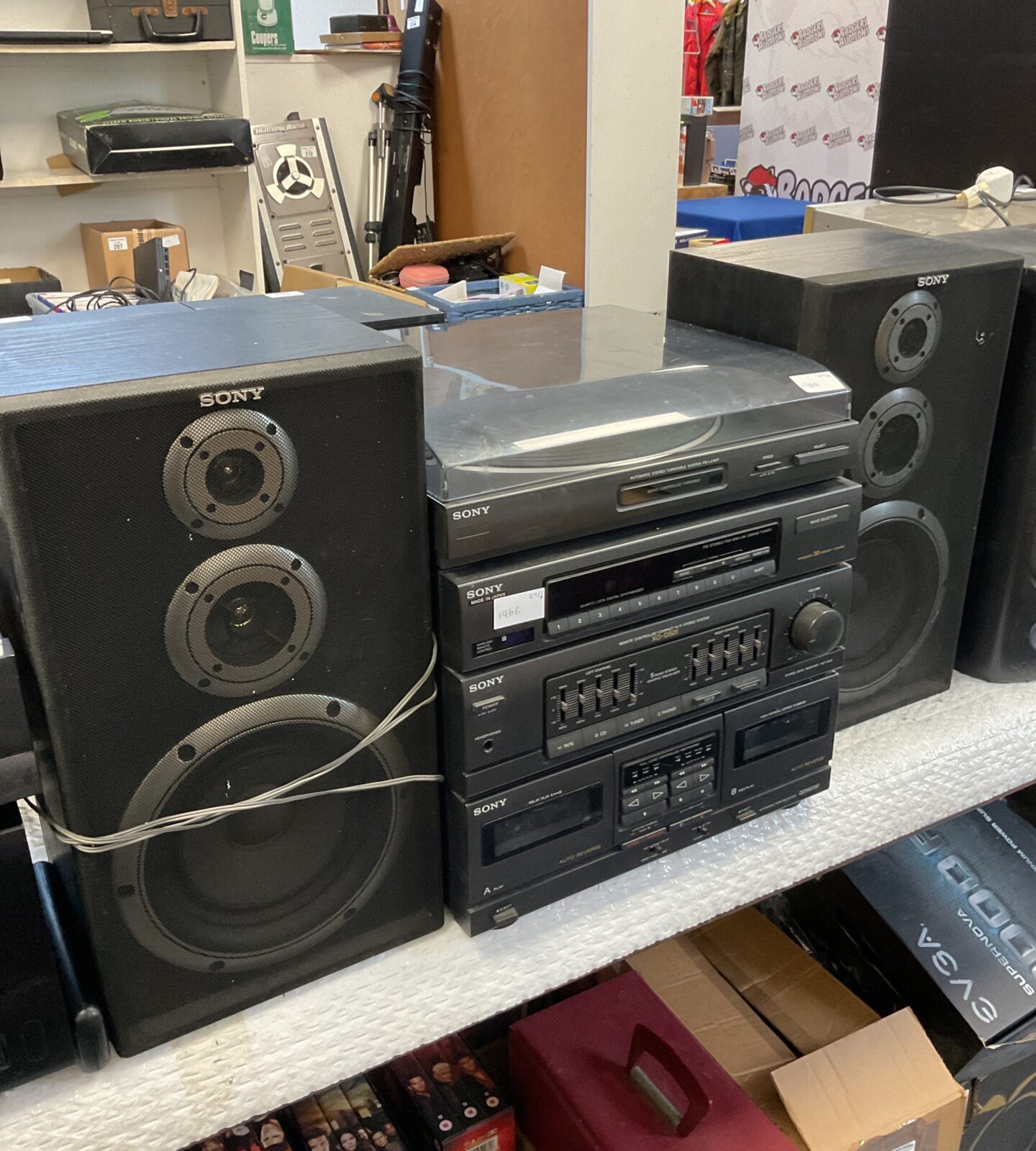 Sony xo-d501 HiFi system with ps-lx40p turntable