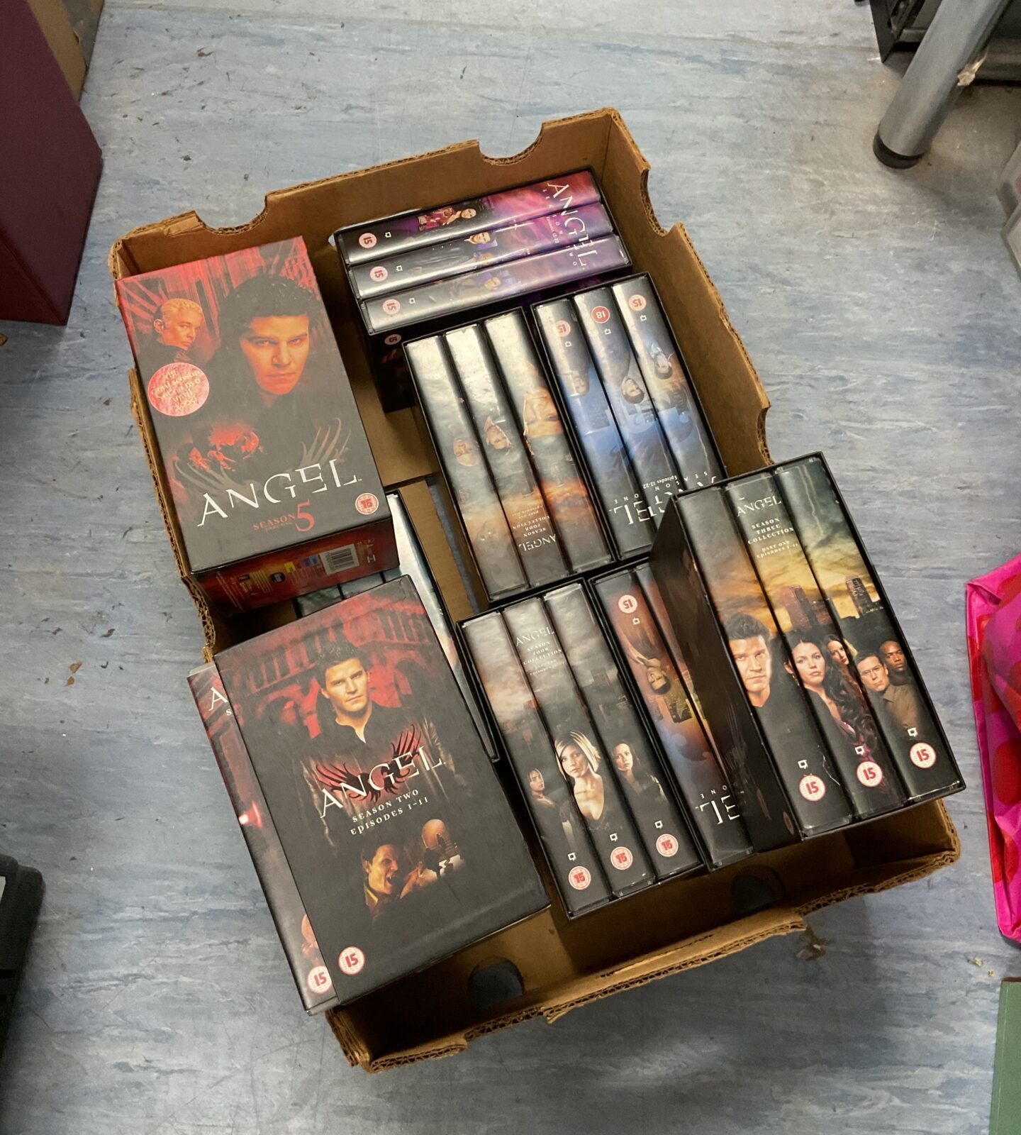 Collection of angel vhs boxsets