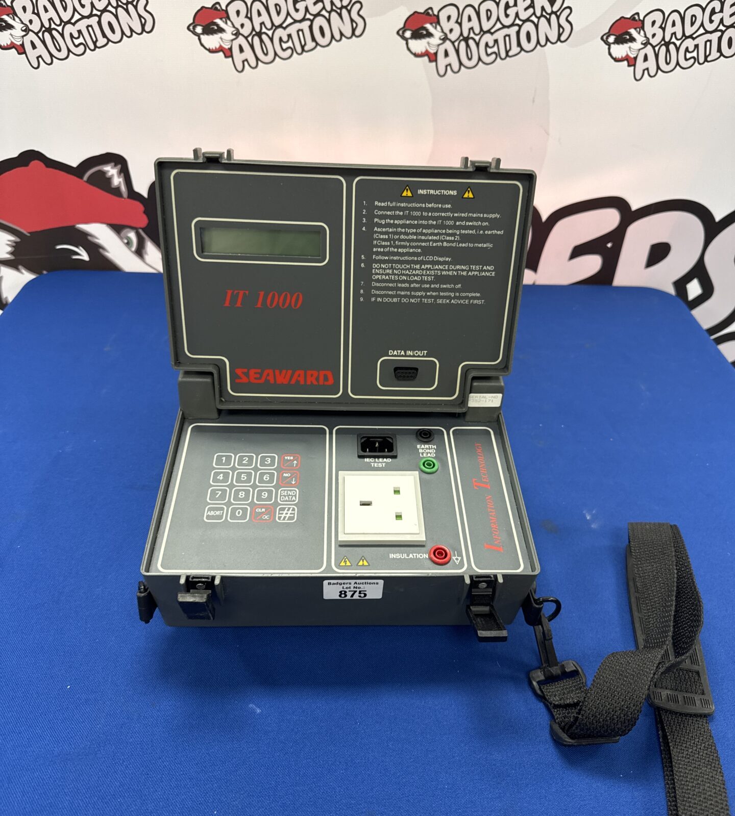 Seaward IT 1000 electrical testing machine with leads