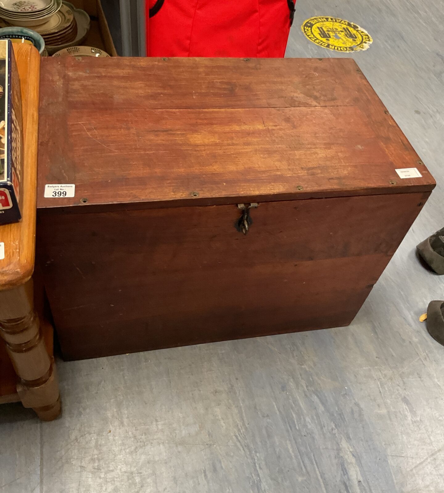 Mahogany storage chest