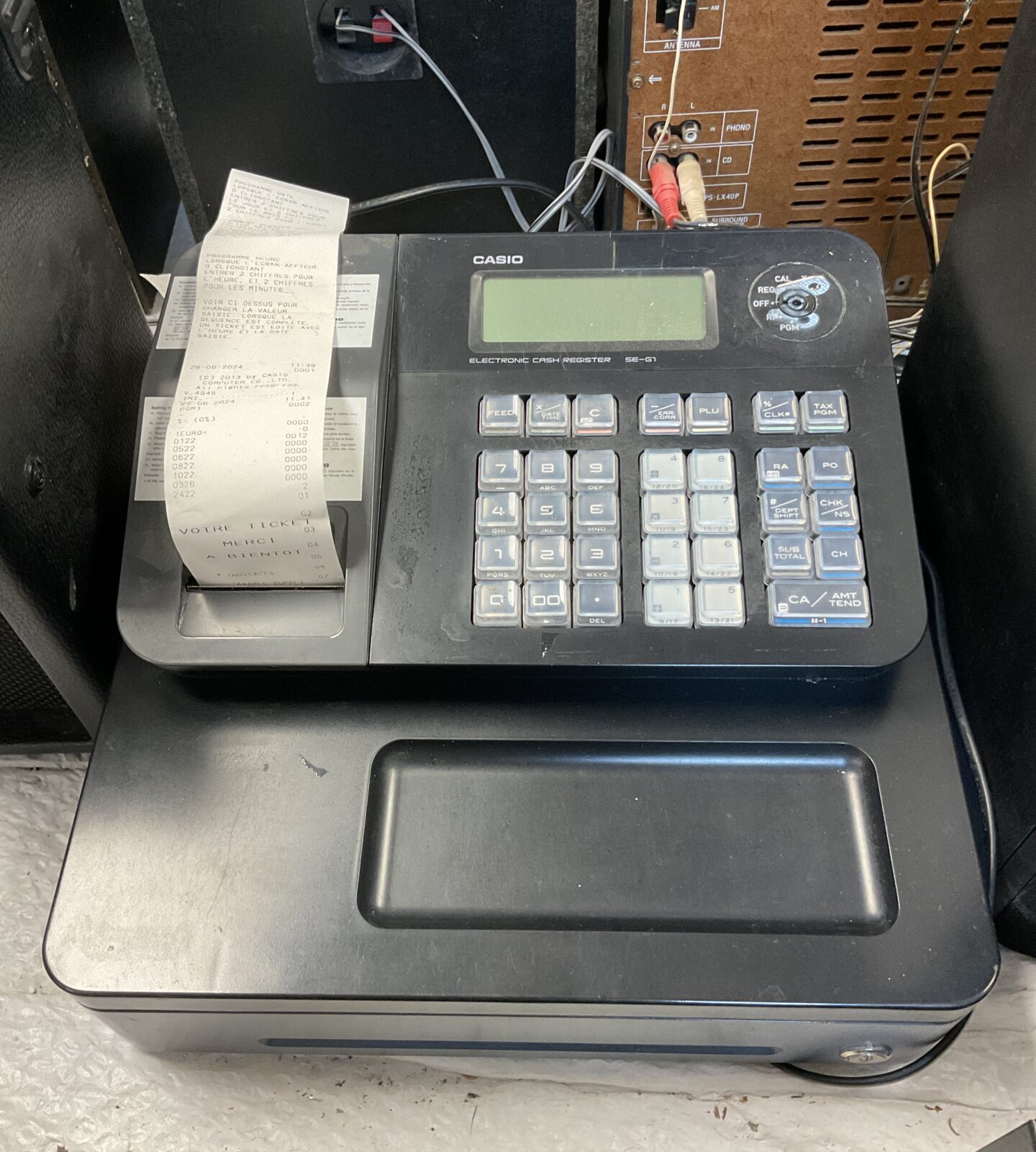 Casio se-g1 cash register