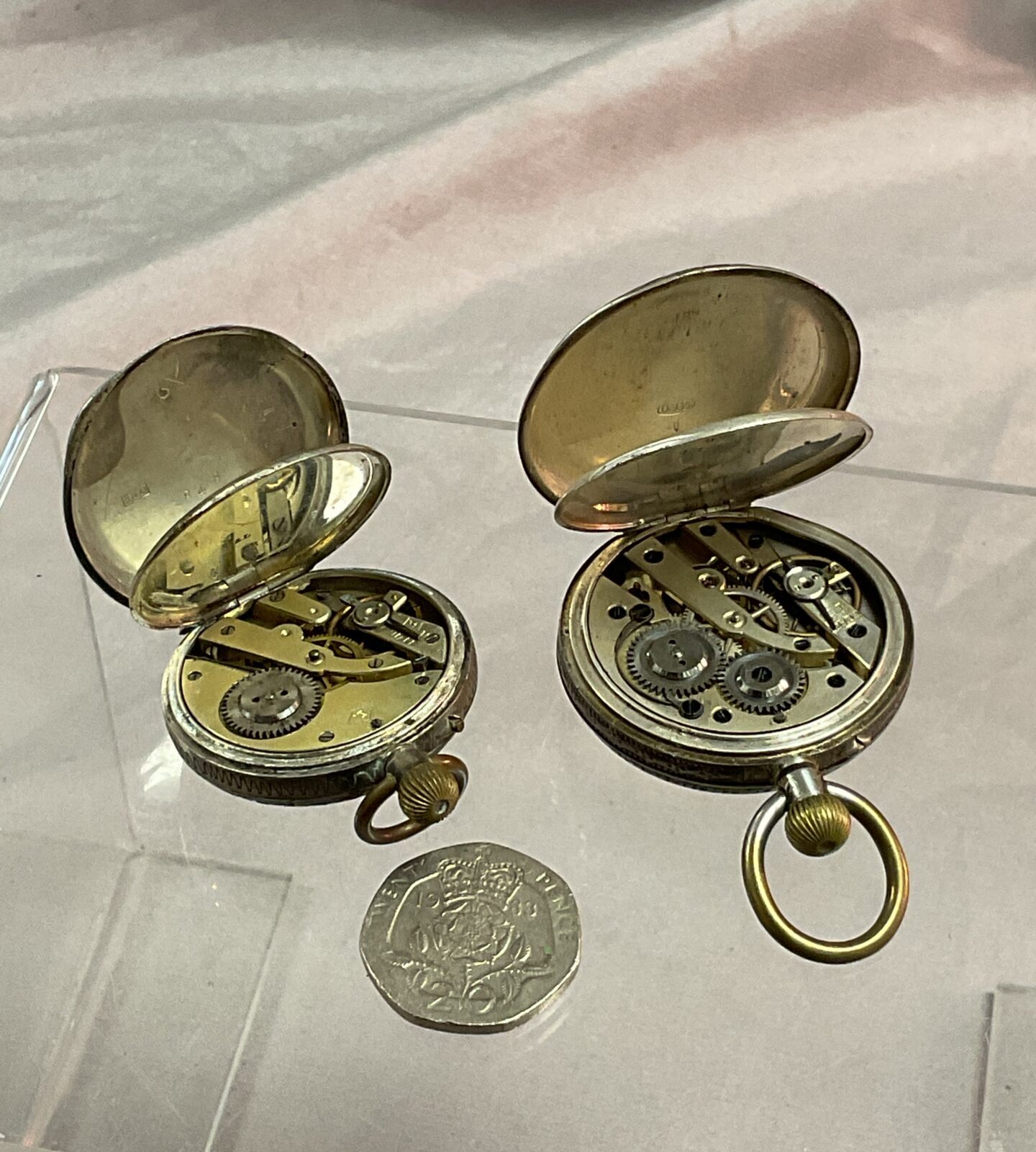 Two silver ladies pocket watches - Image 3