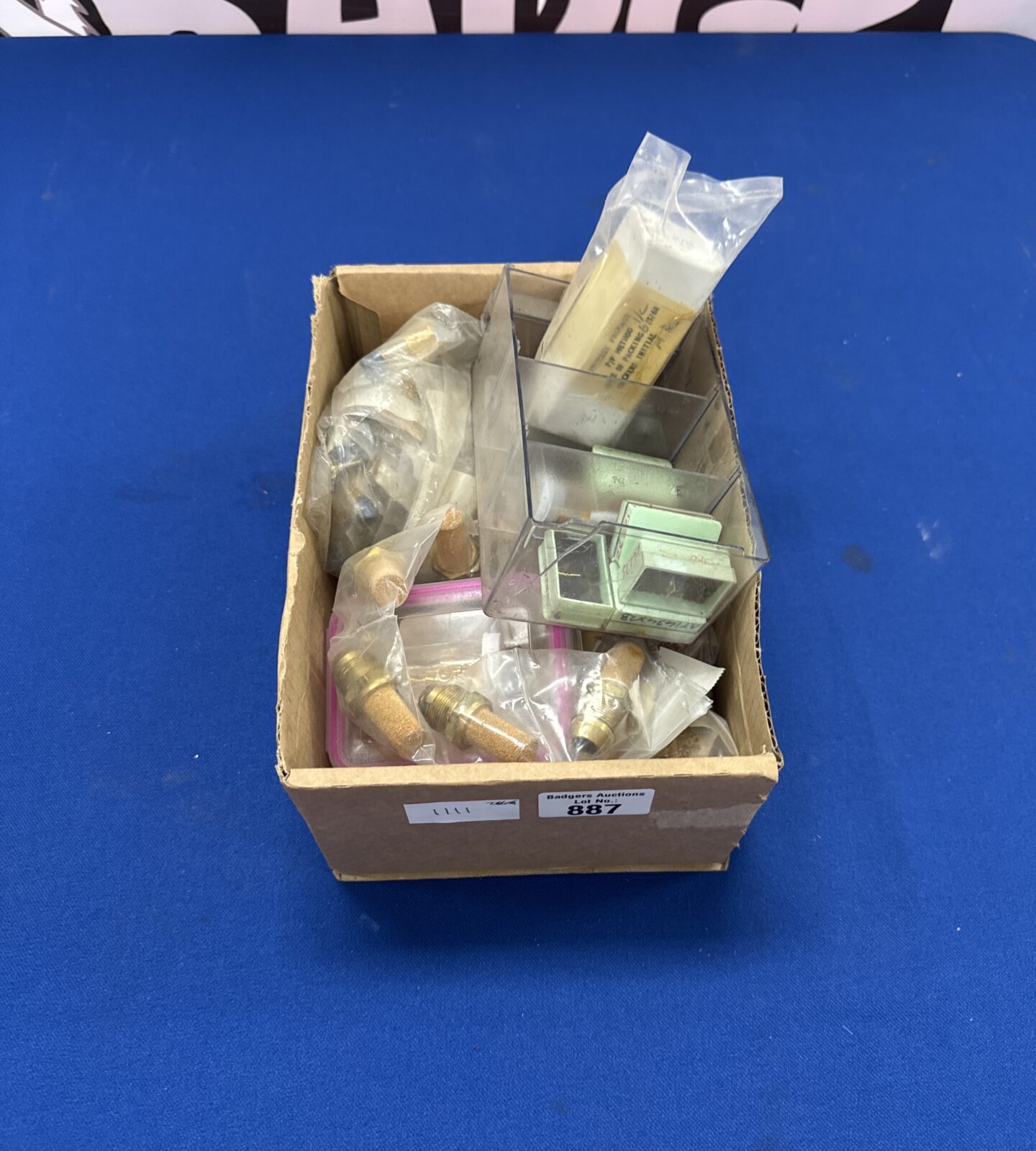 Box of assorted electrical components inc some military