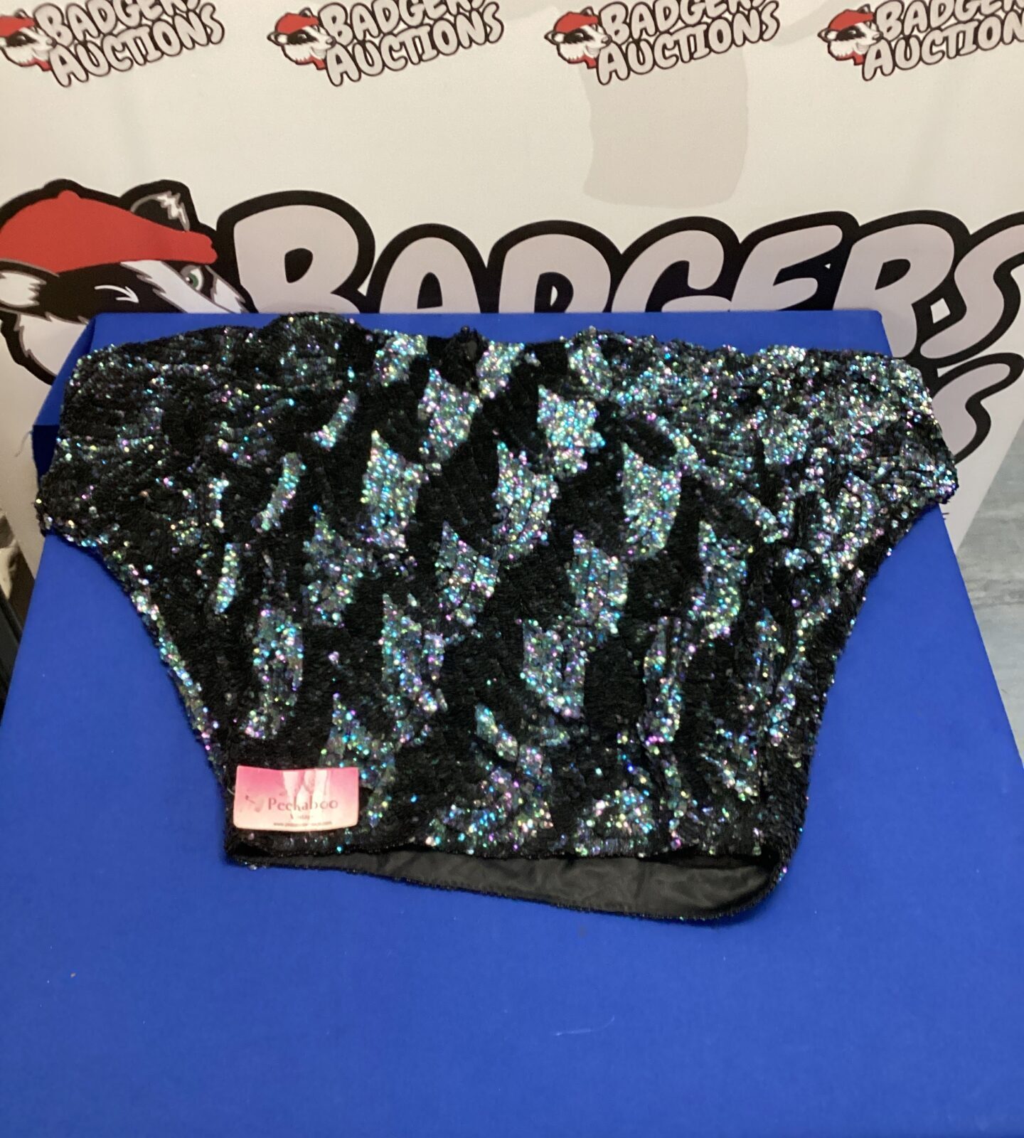1980s sequinned ladies top