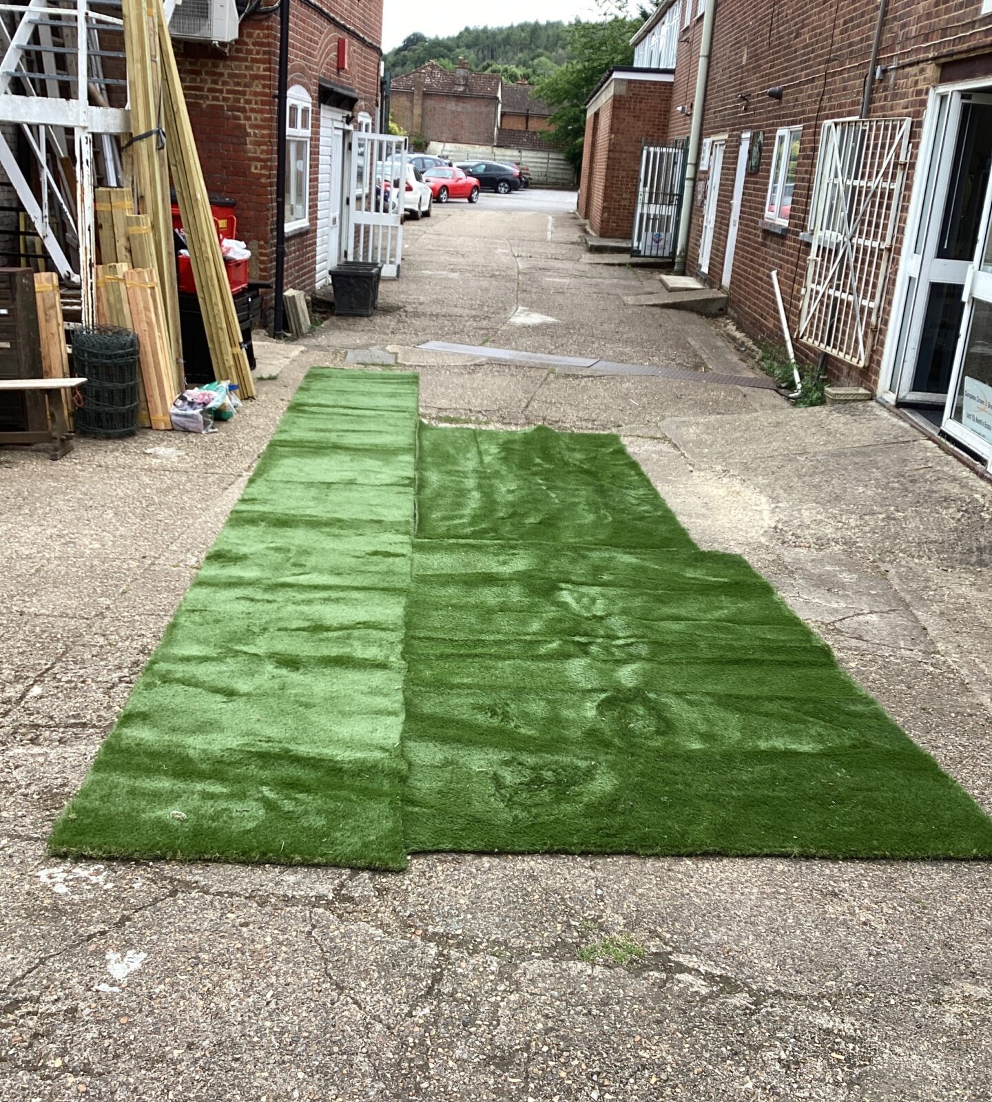 Off cuts of artificial grass
