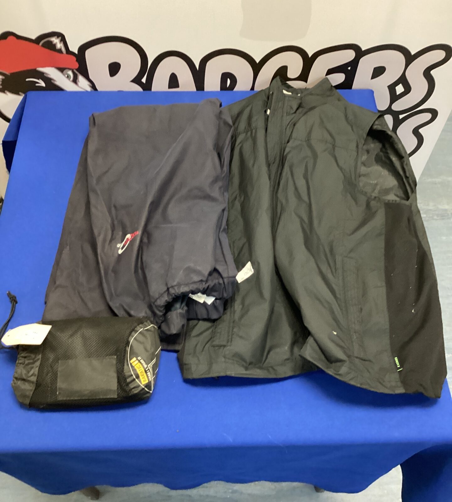Three items of my waterproof clothing inc gilet & flex-O-thane trousers