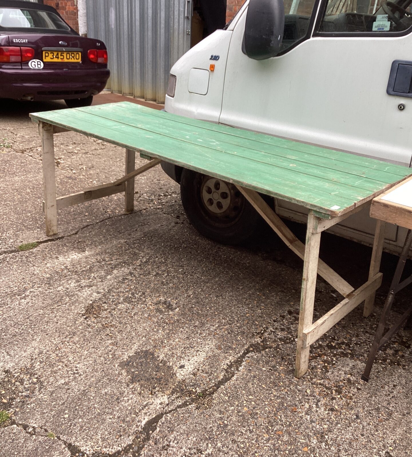 Large Wooden Shed Table