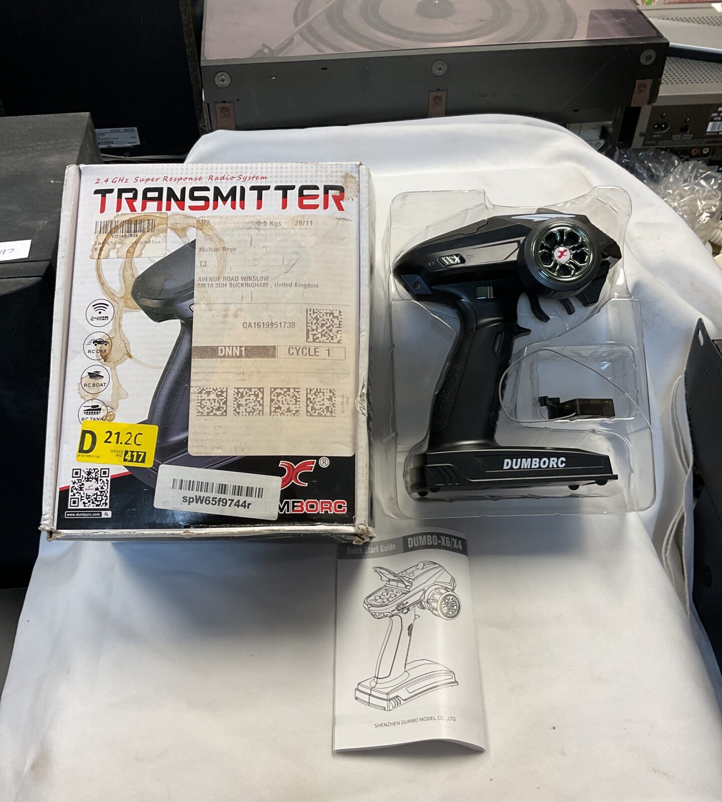 Dumbo x6/x4 rc control transmitter