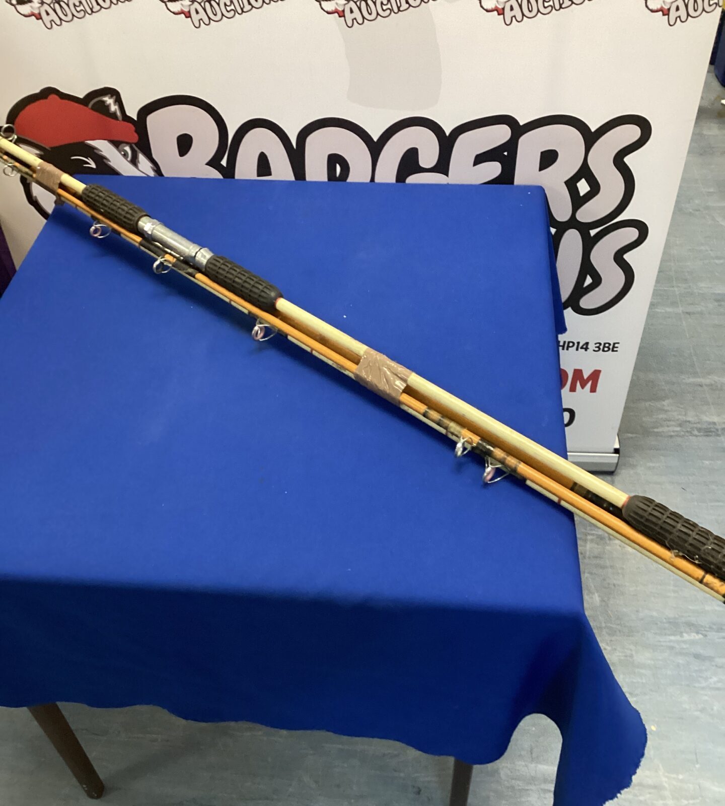 Two vintage fishing rods inc edgar sealey sea rod