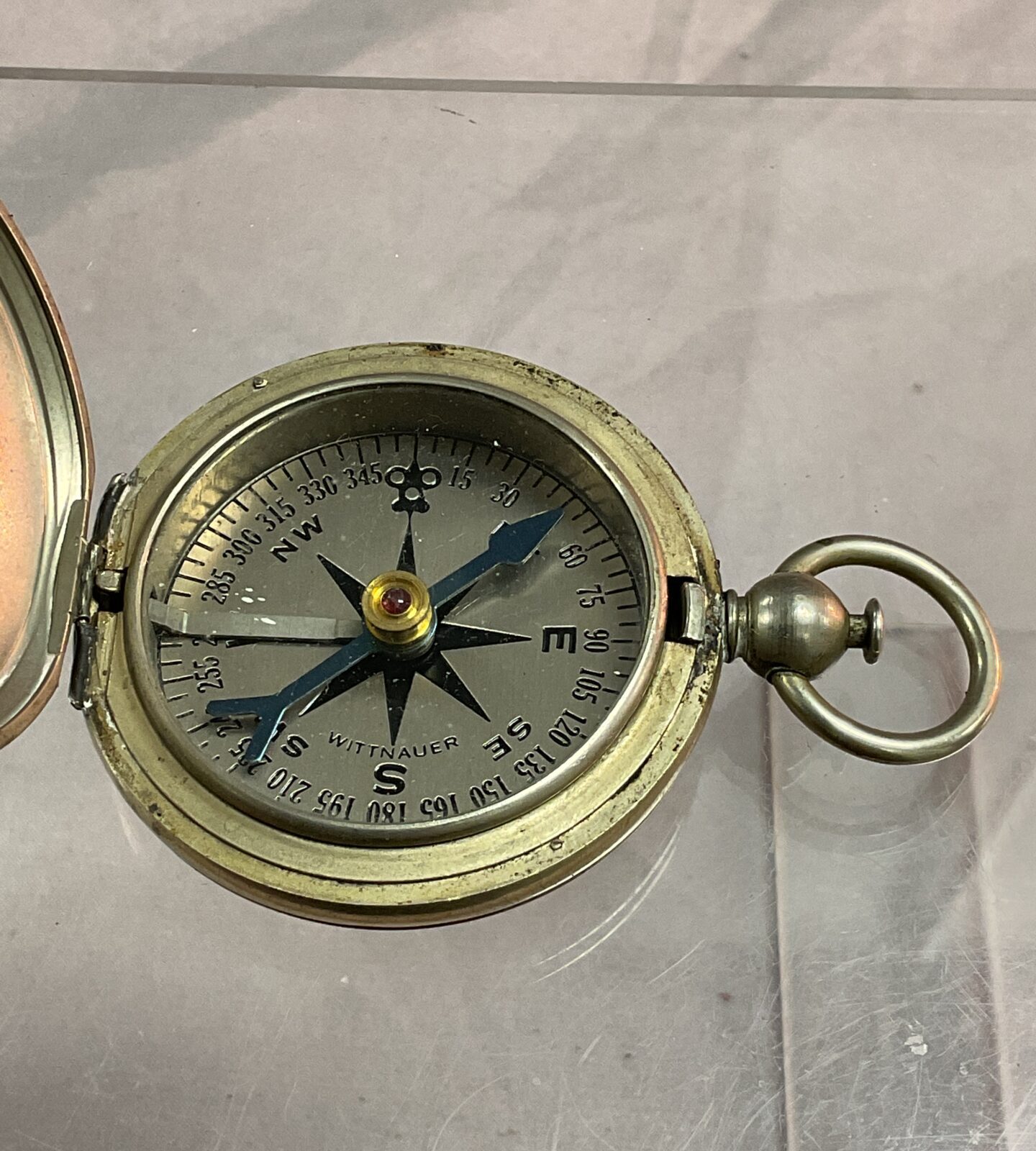 Ww2 U S Wittnauer Pocket Fob Pendant compass