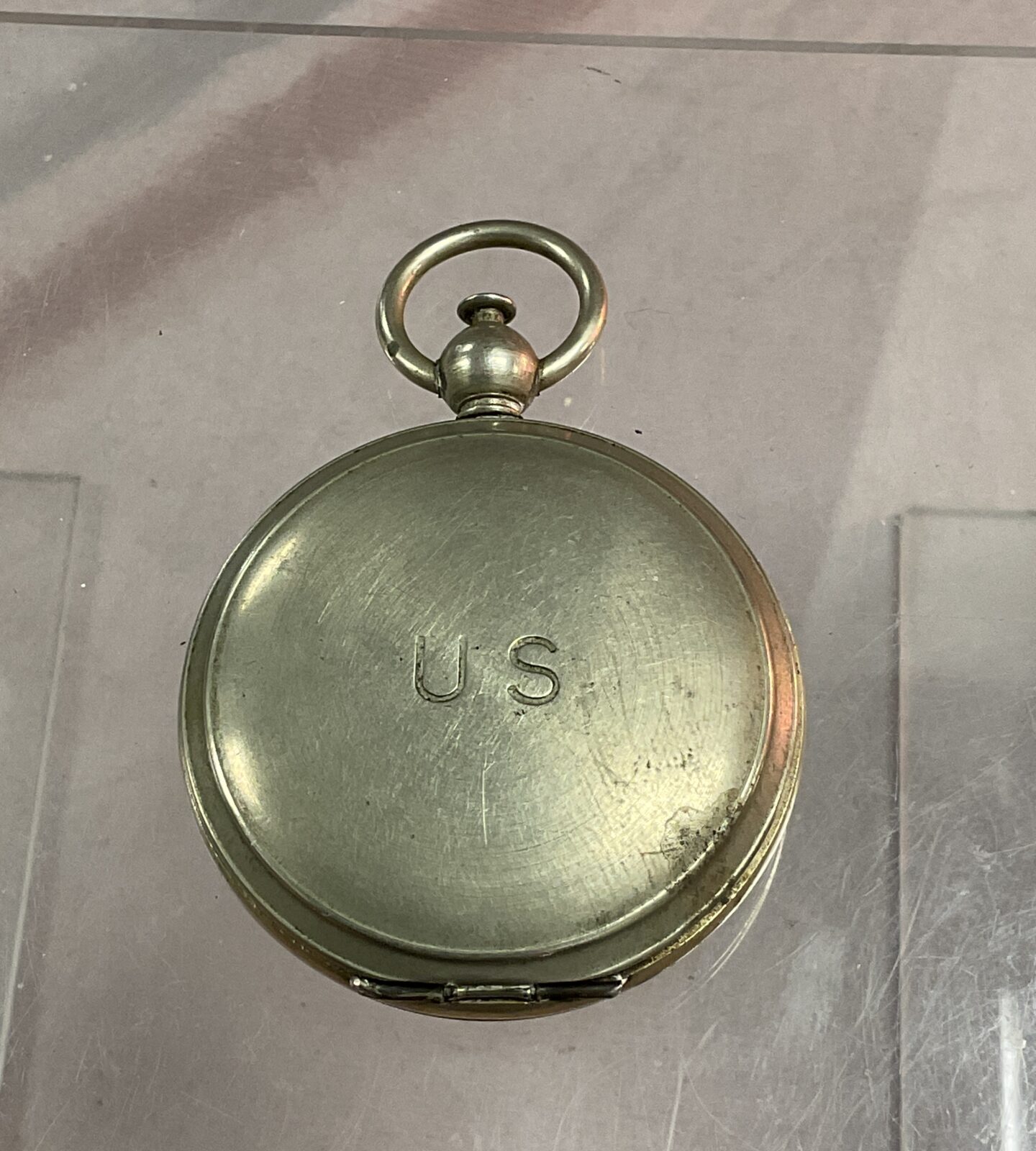 Ww2 U S Wittnauer Pocket Fob Pendant compass - Image 2