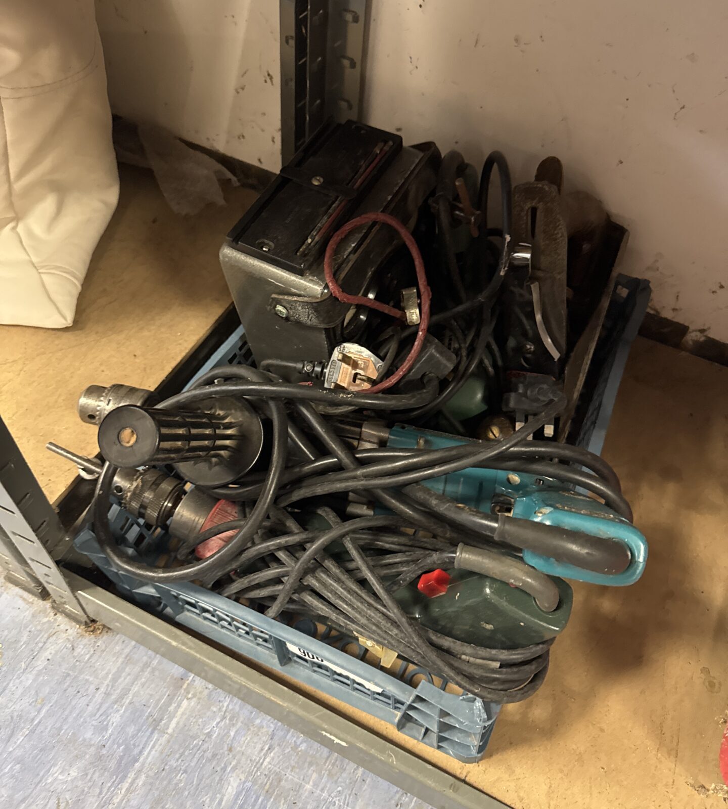 Tray of assorted power tools inc drills & avometer