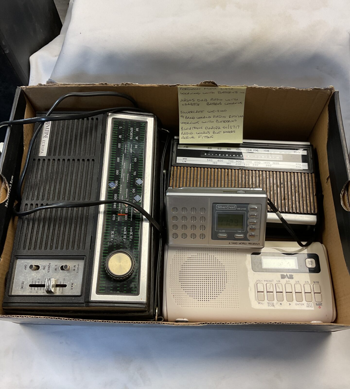 Box of radios inc silvercrest world receiver