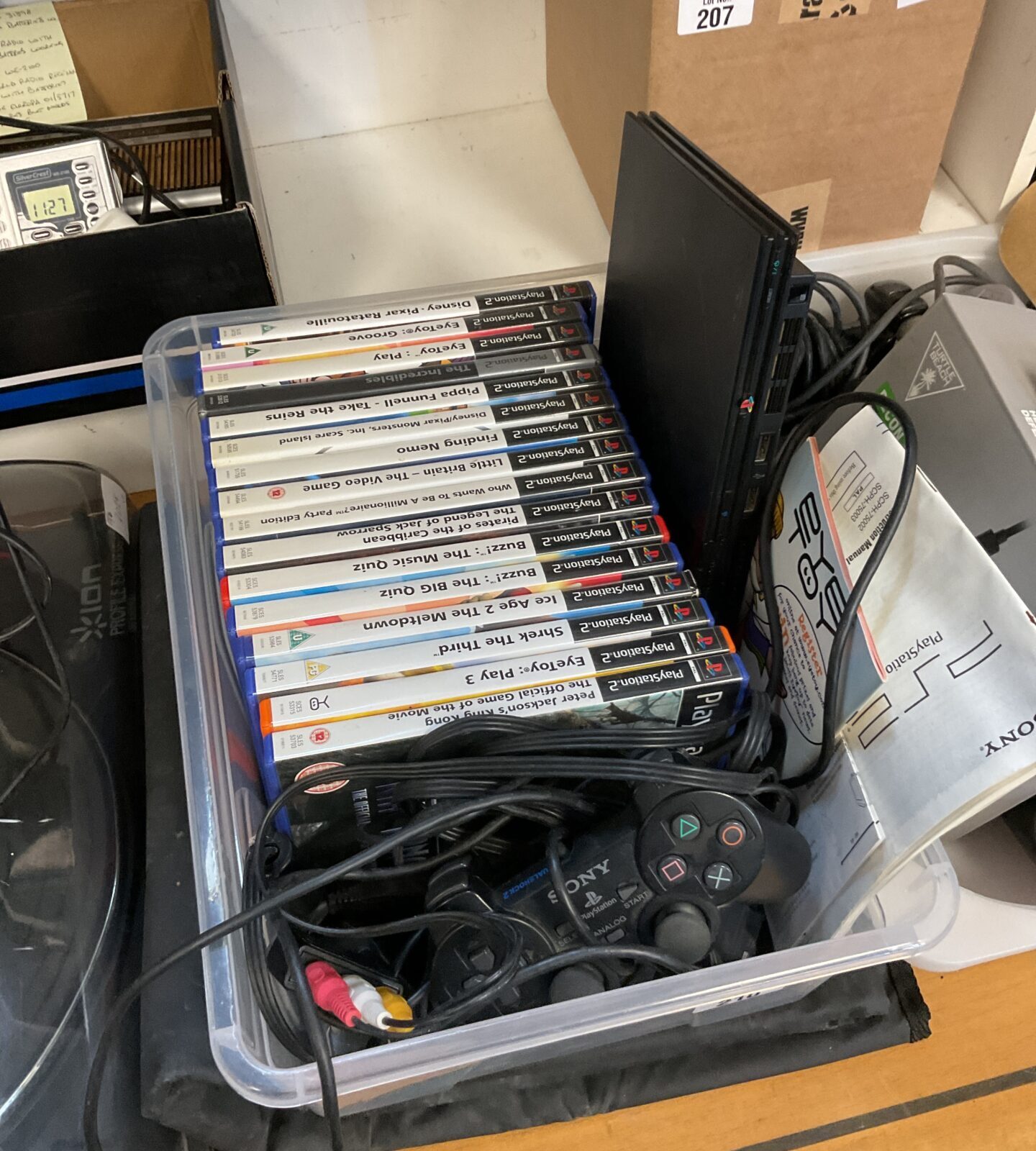 Sony PlayStation 2 slim console with games & dance mat