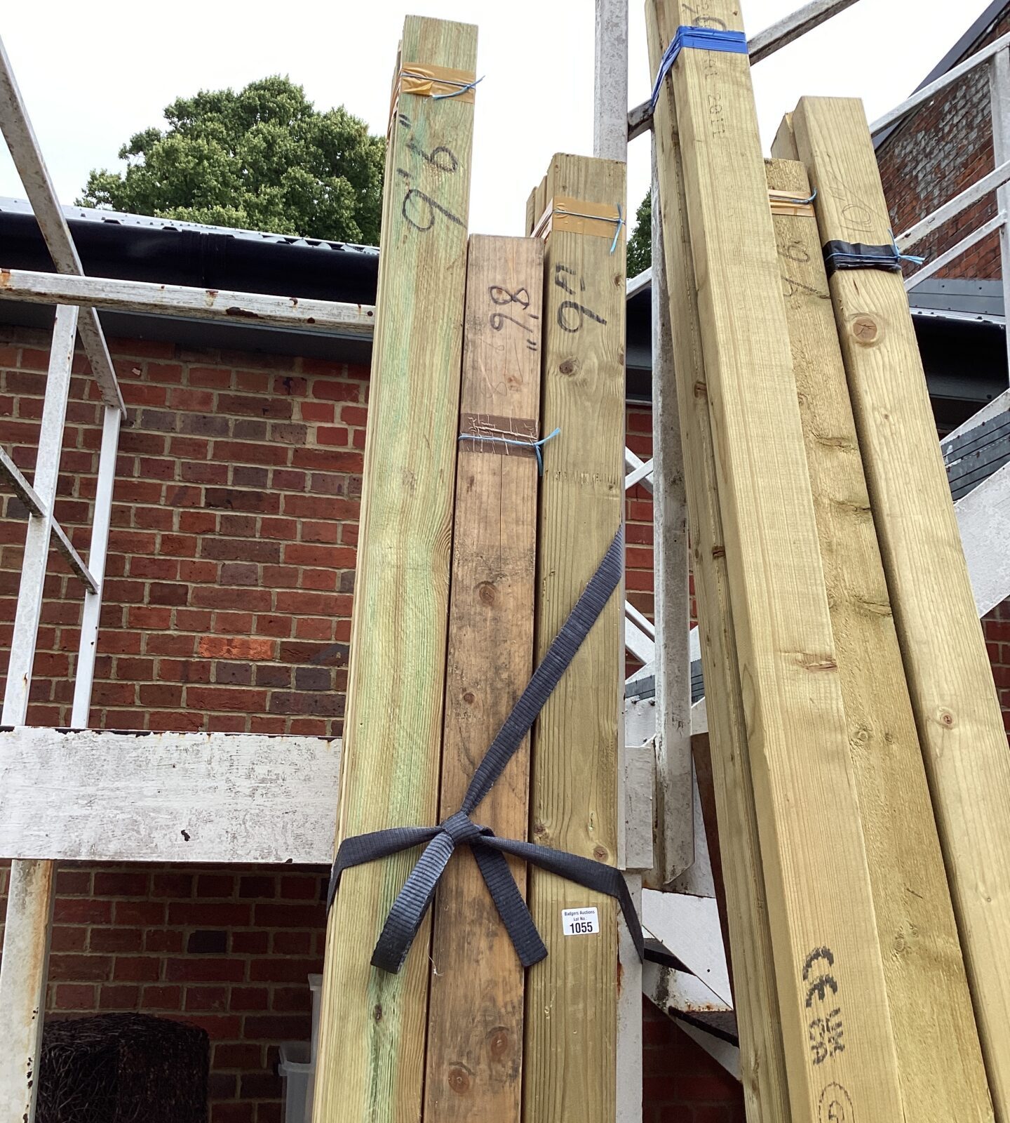 Three bundles of 9’6” timber