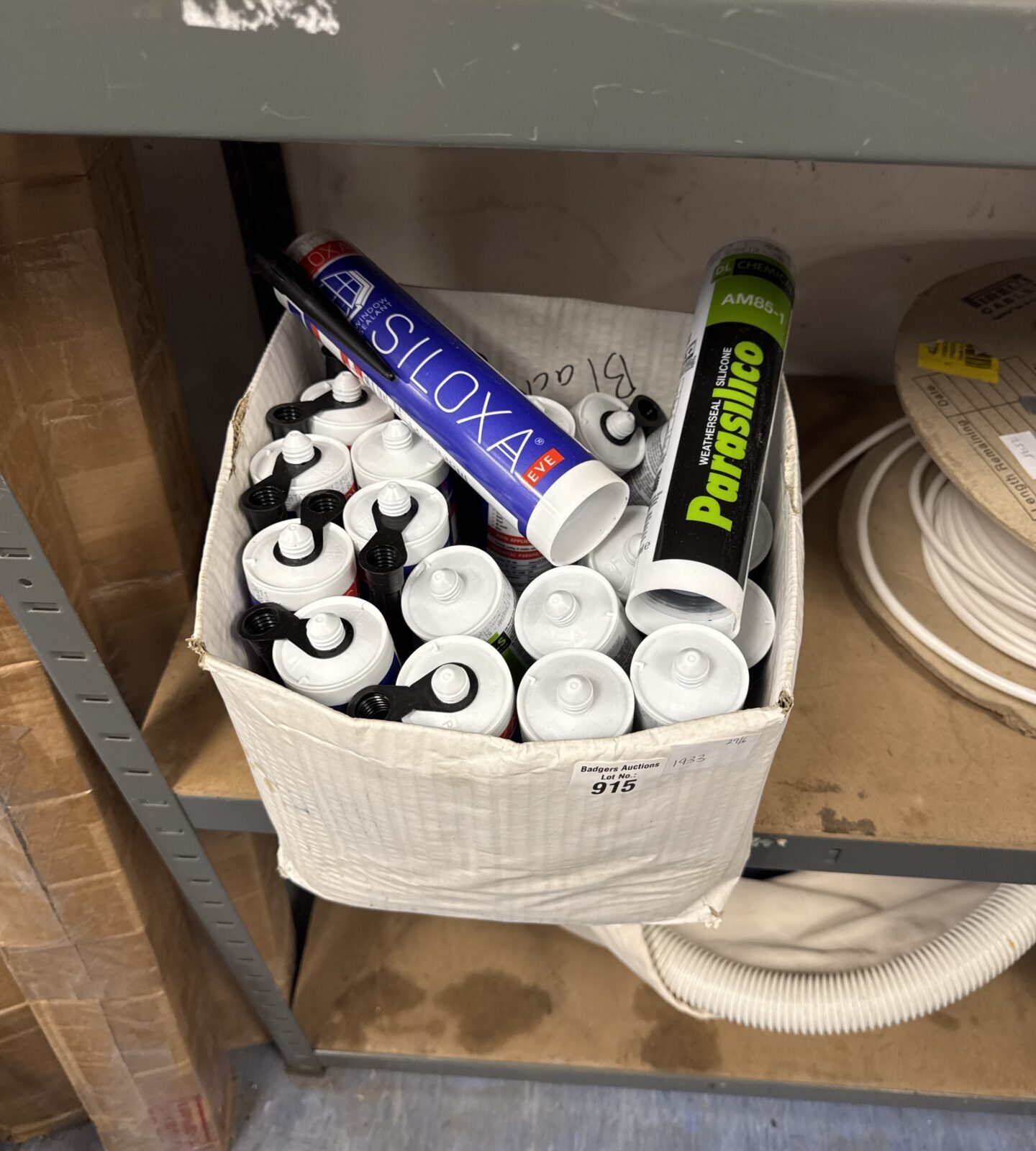 Box of sealed silicone tubes