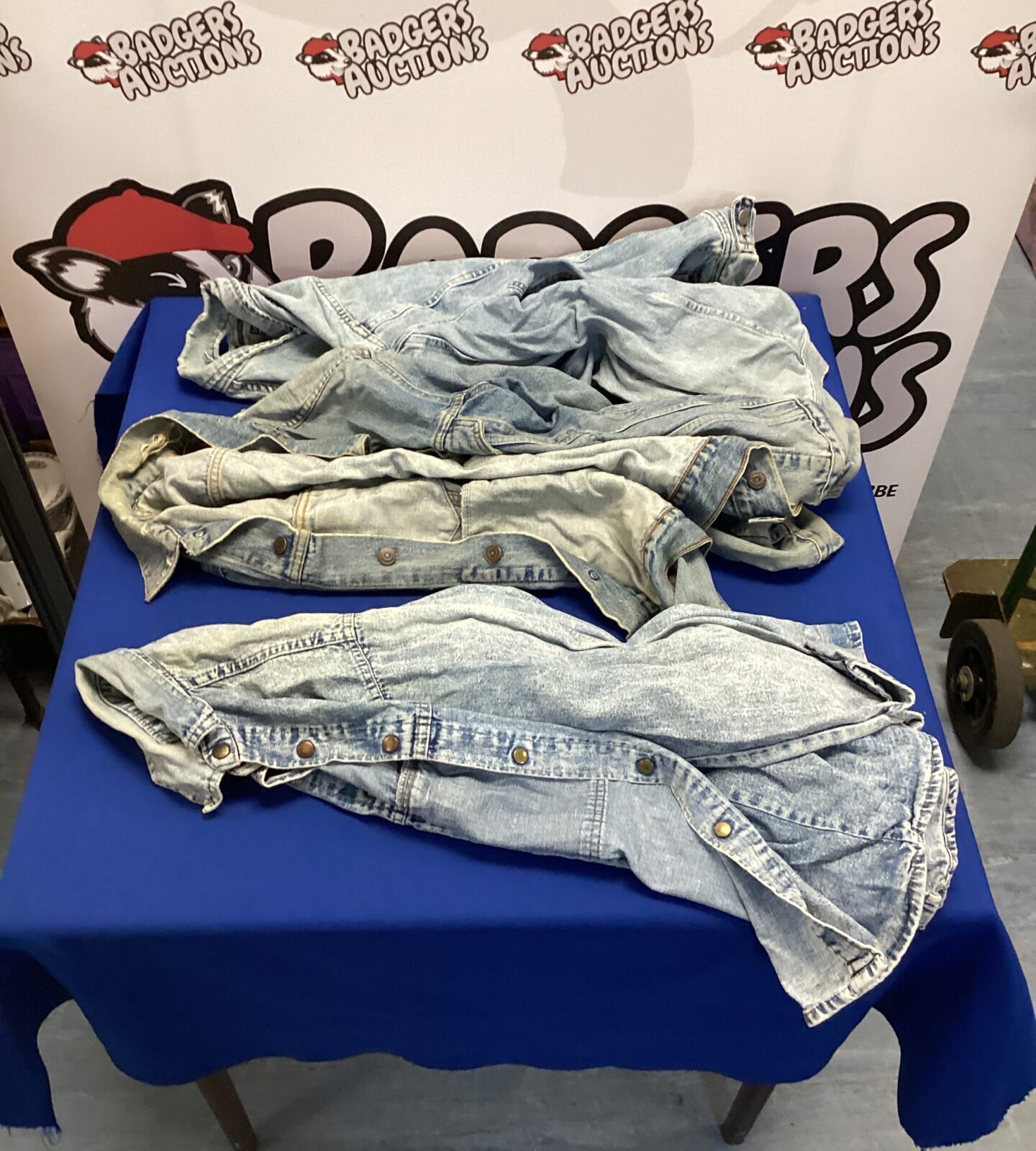 Three vintage denim jackets inc Levi & Lee