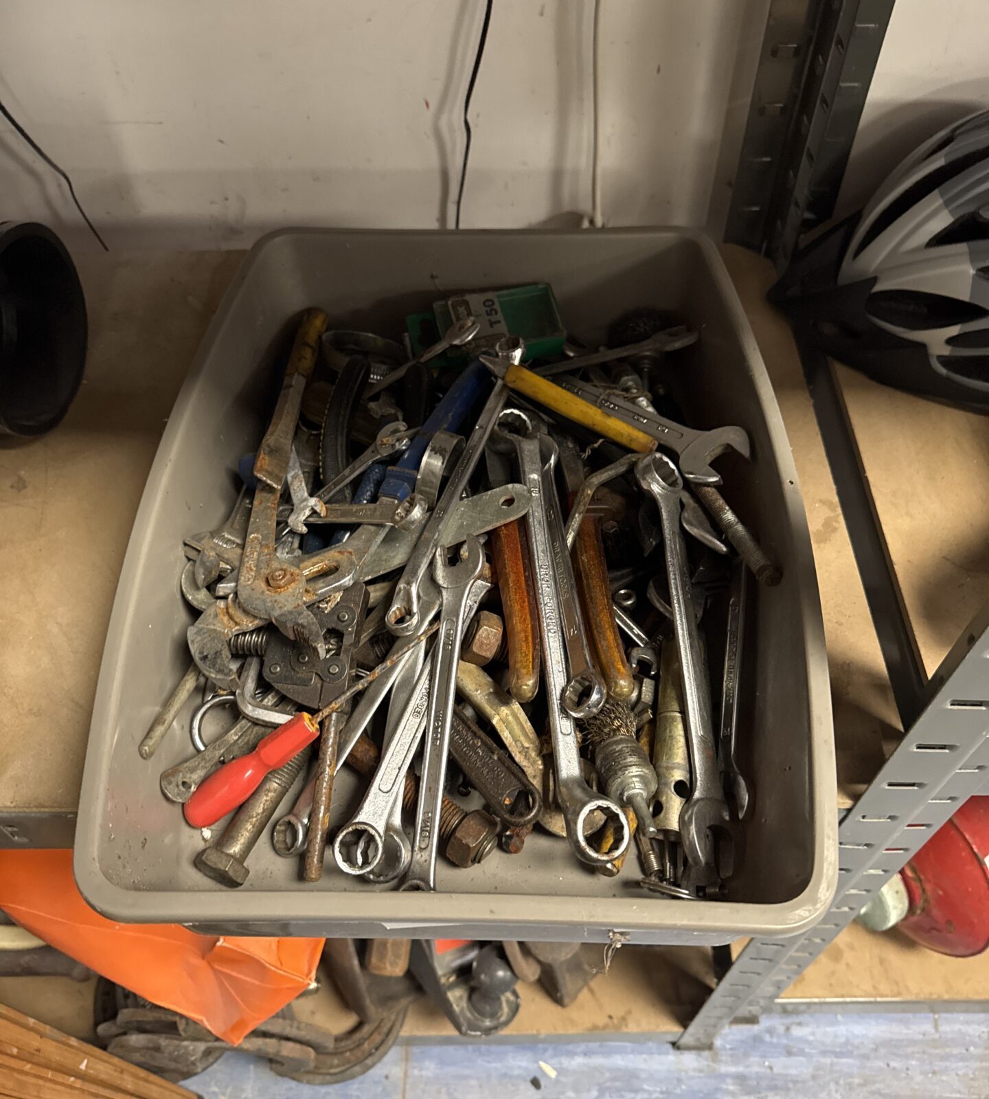 Tray of assorted tools inc spanners