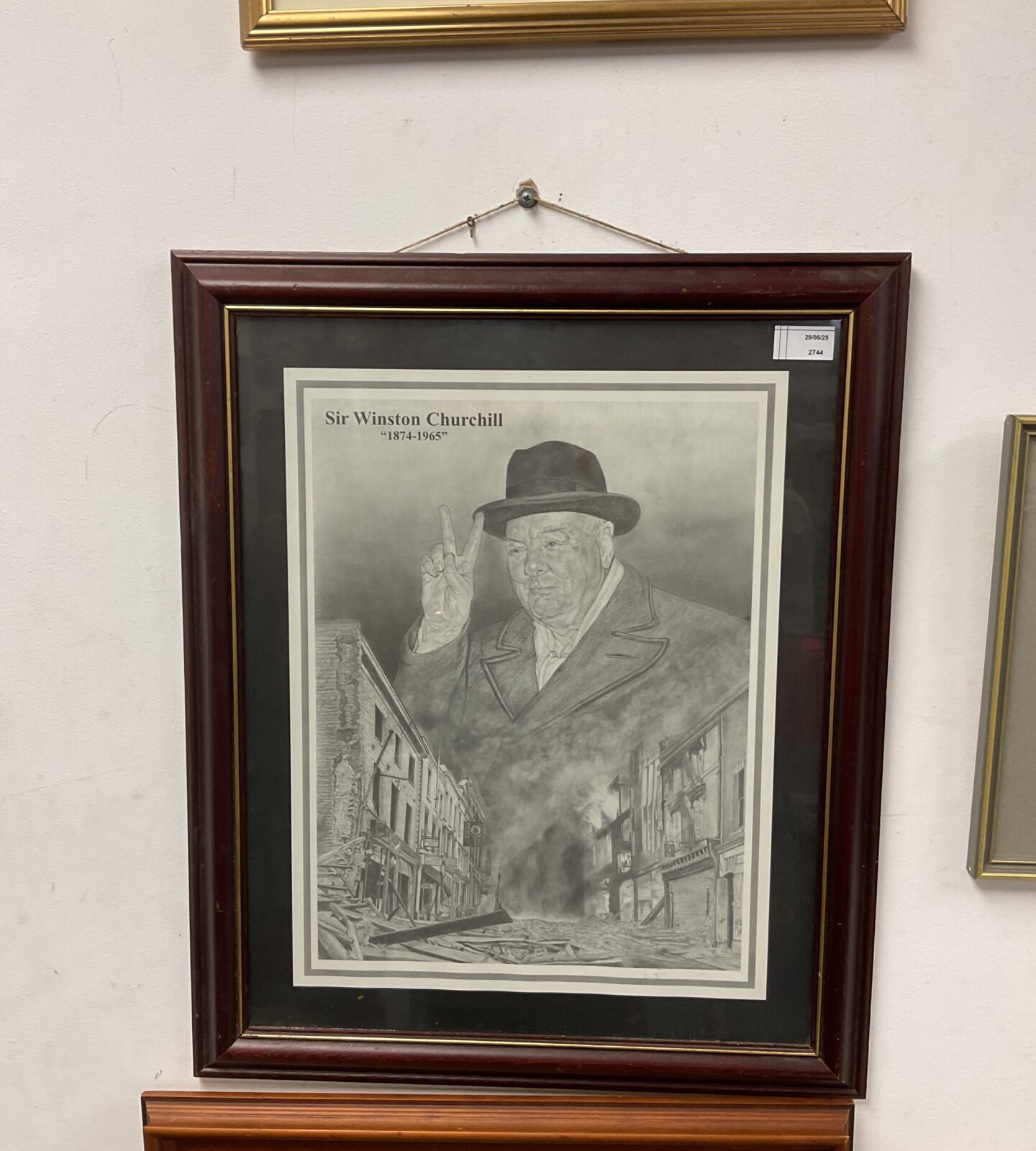Sir winston Churchill 1874-1965 print