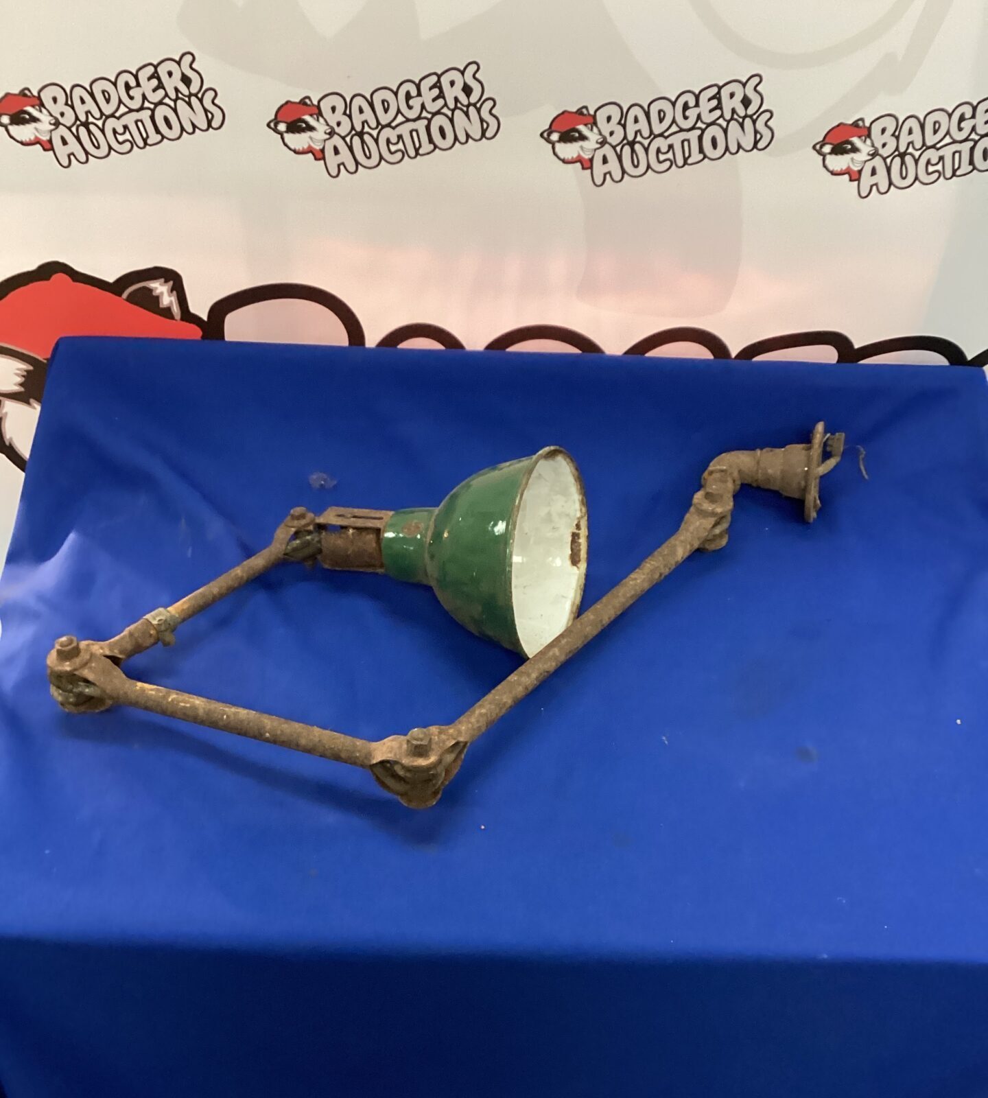 Antique Metal Industrial Lamp