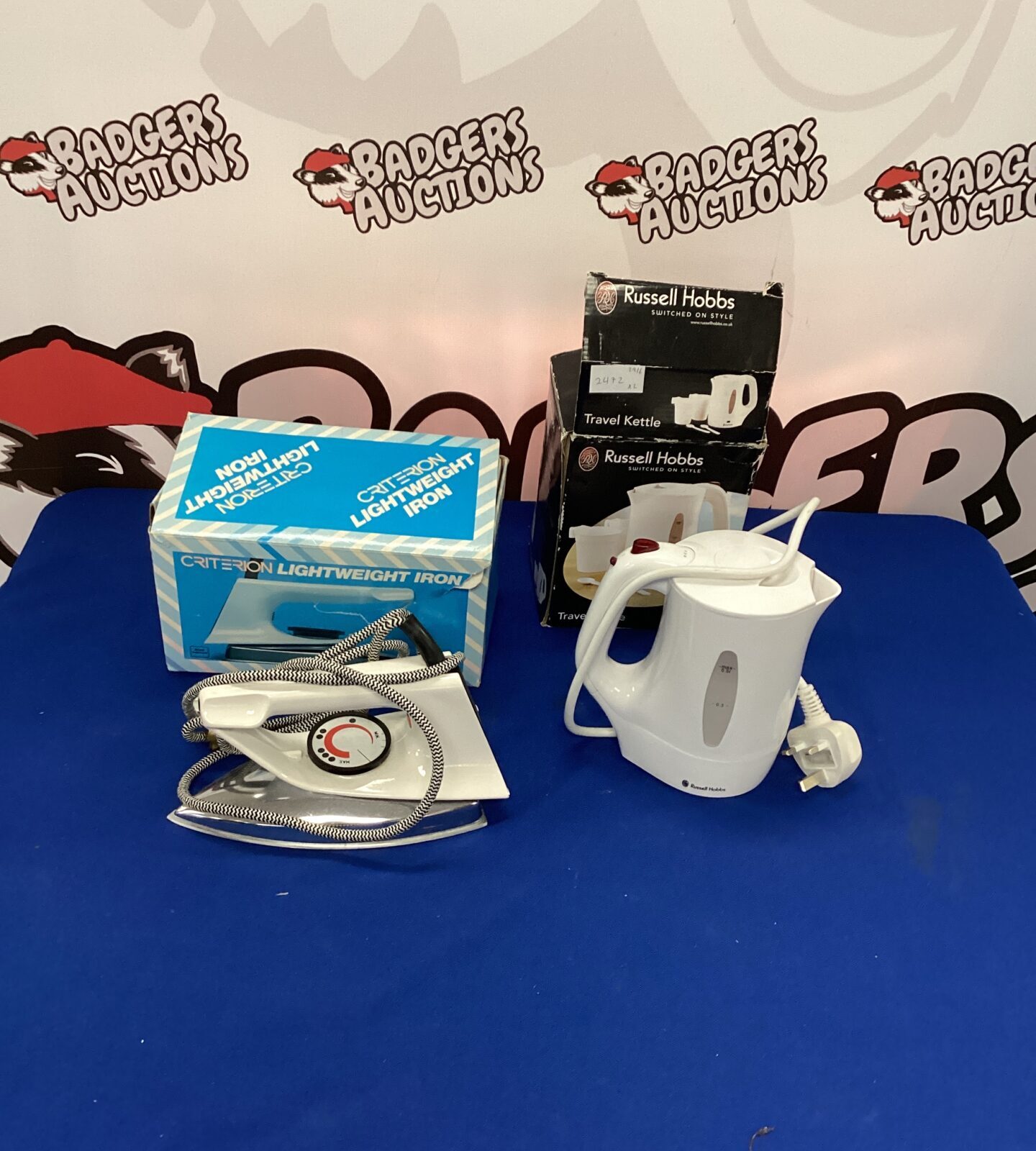 Travel Iron and Kettle