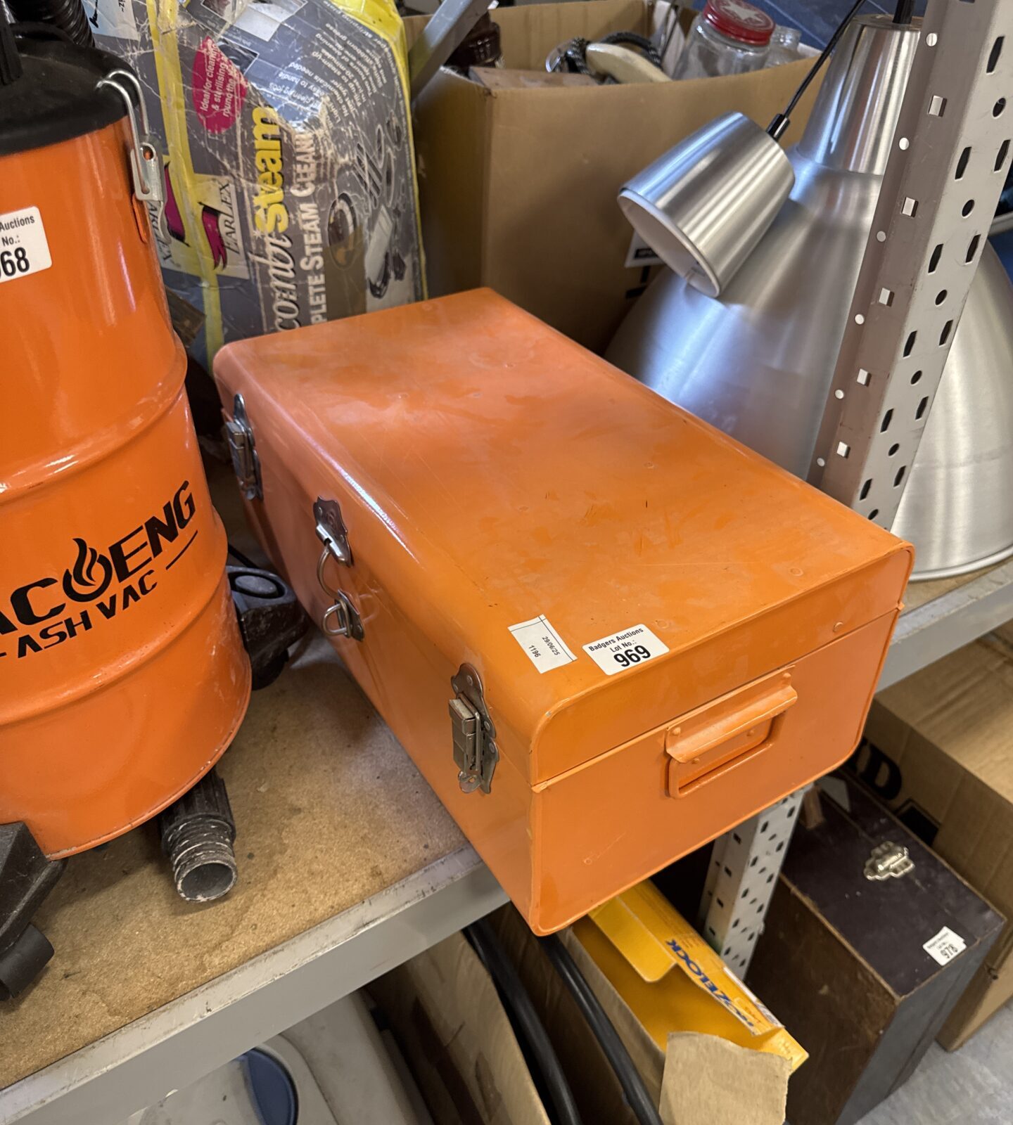 Metal storage box 18.5” length