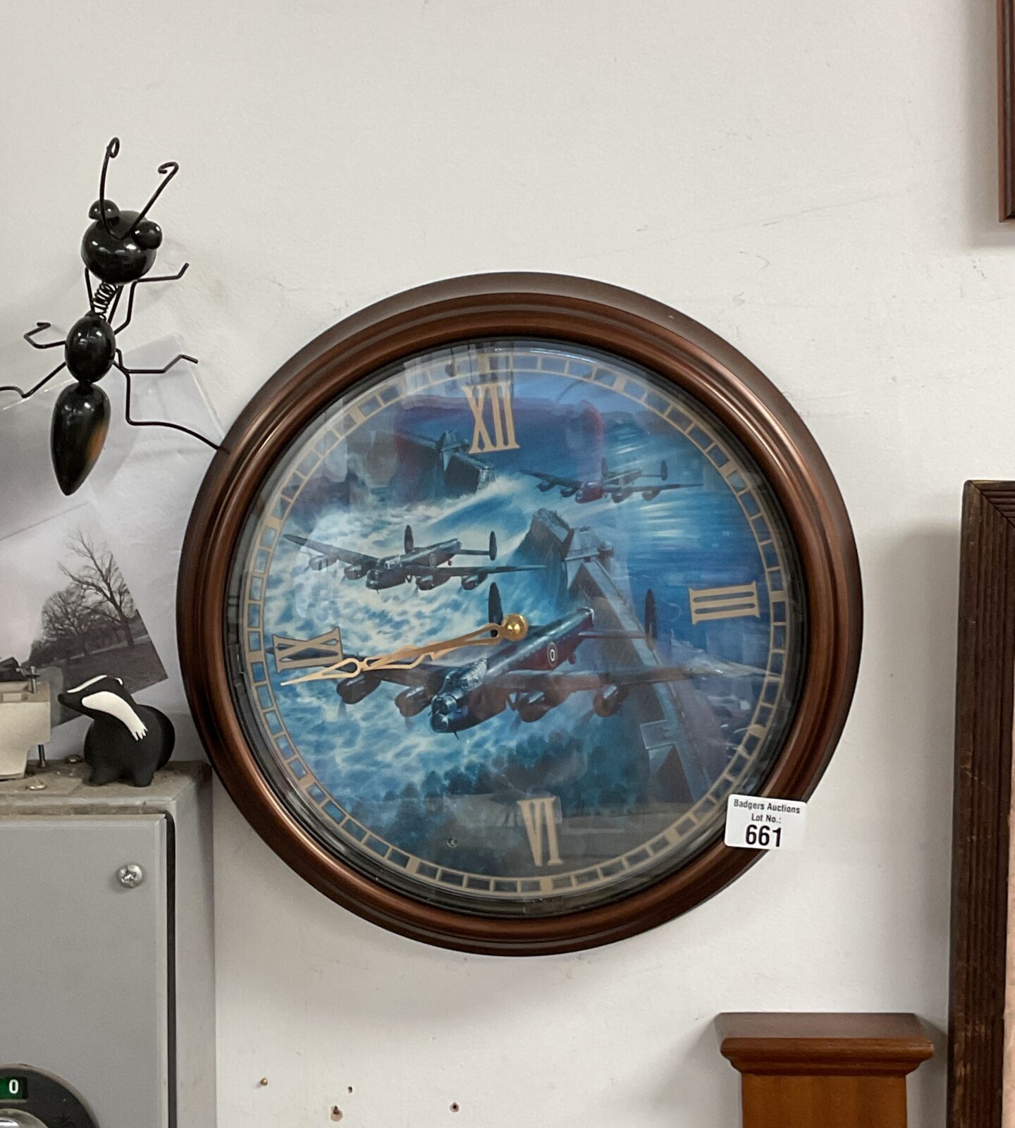 Bradford exchange limited edition dambusters wall clock
