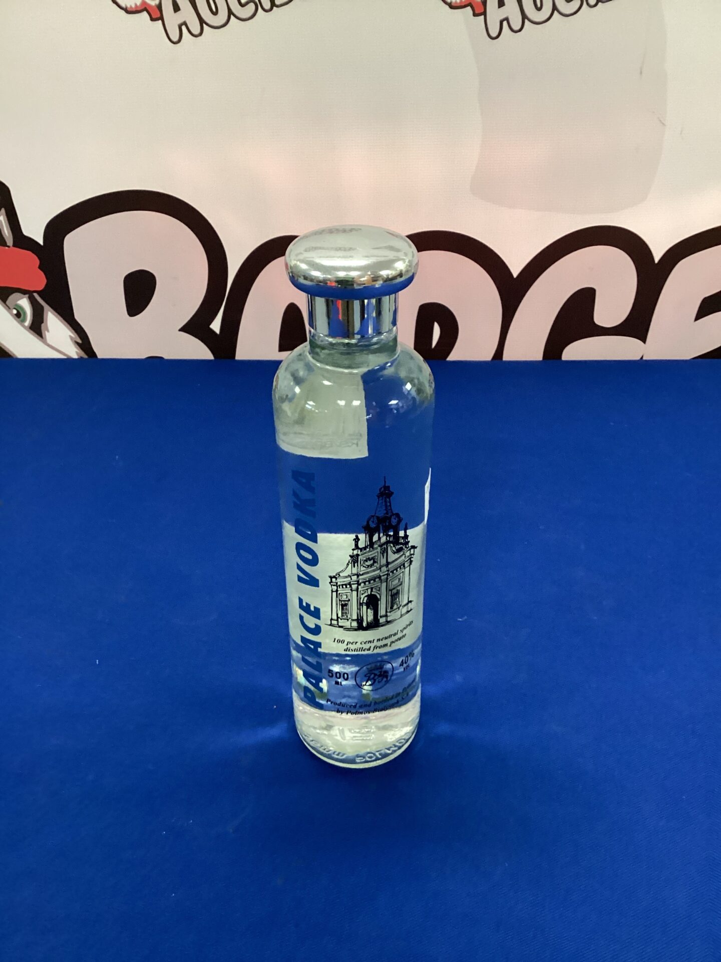 Bottle of palace vodka