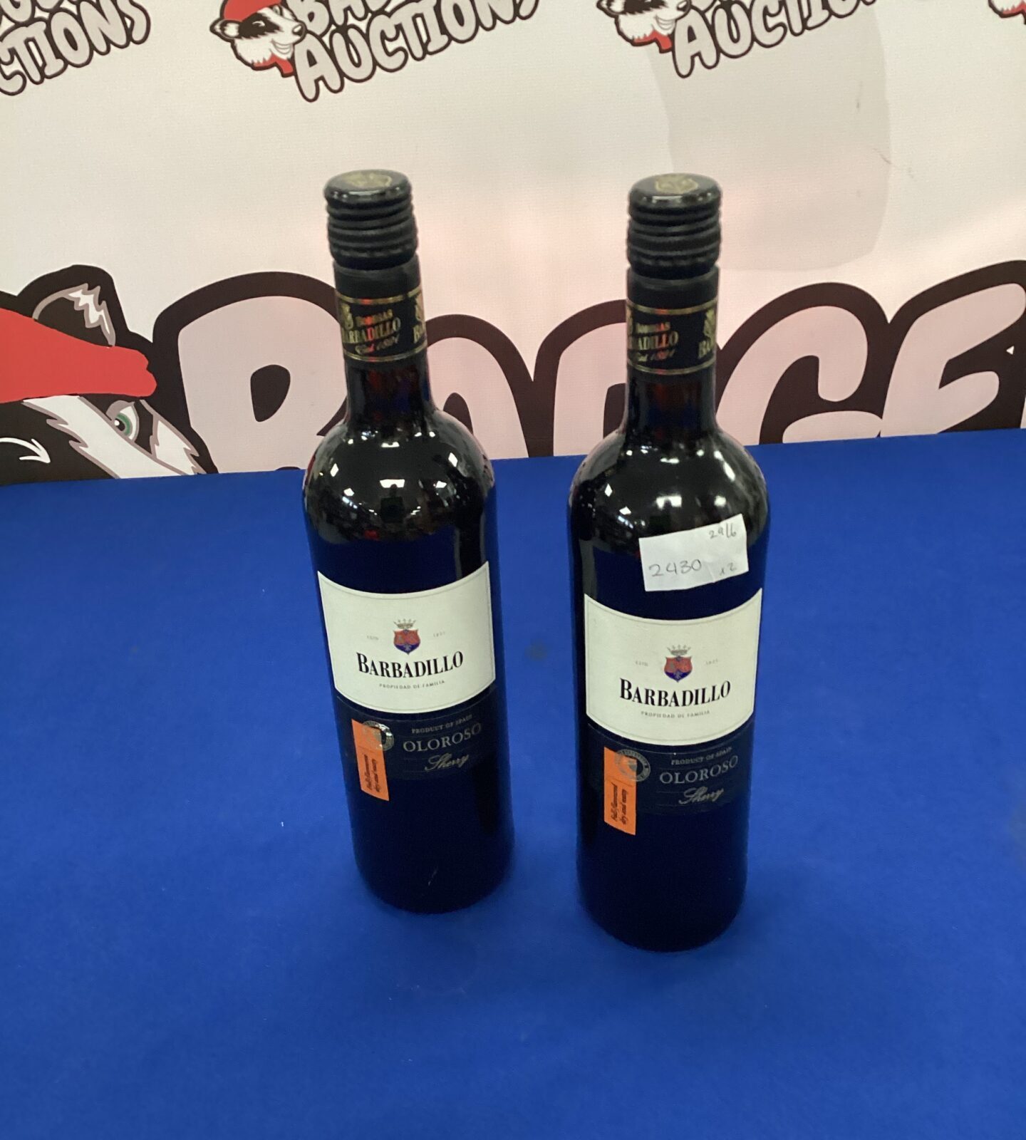 Two bottles of barbadillo sherry