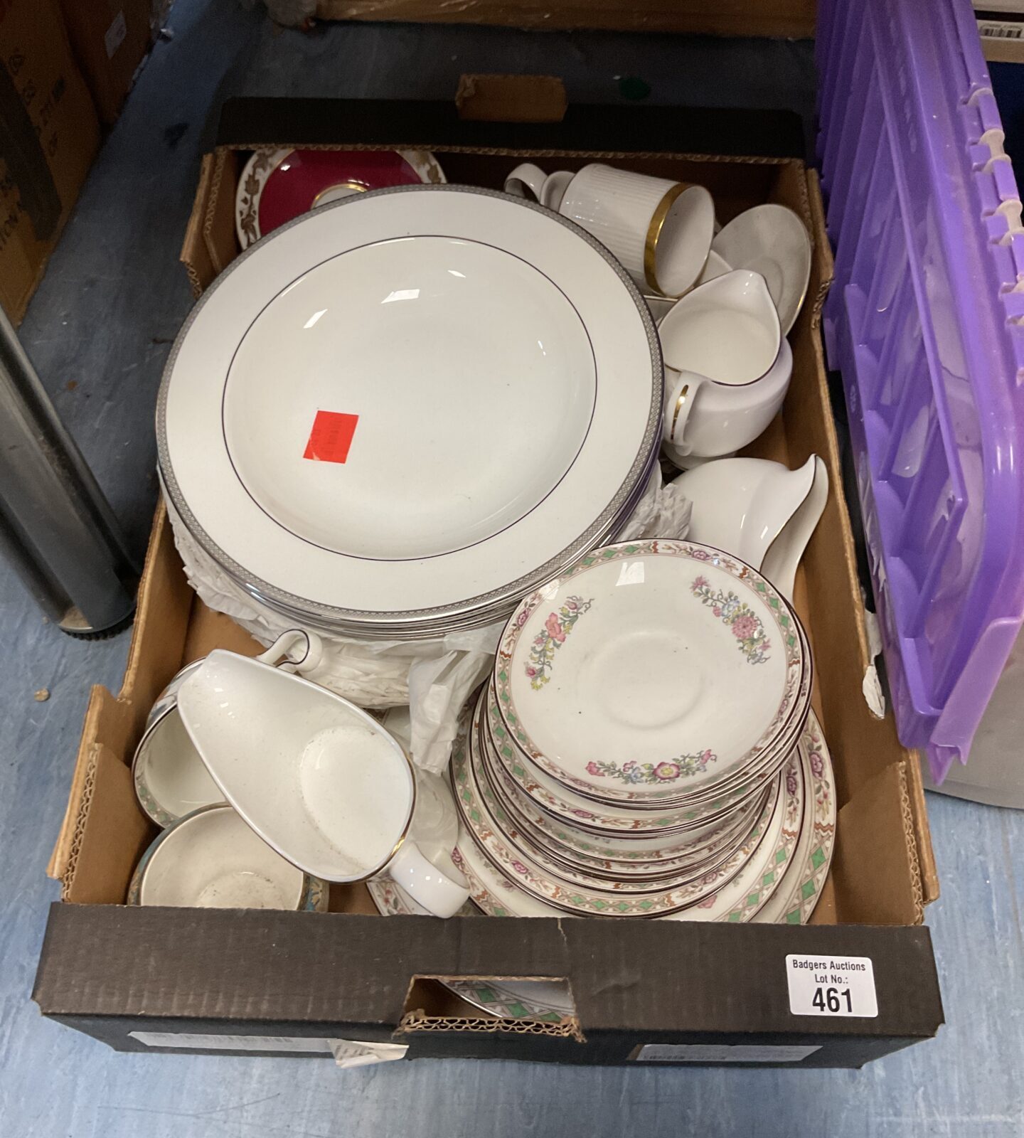 Quantity of wedgwood china plates, saucers, cups and more