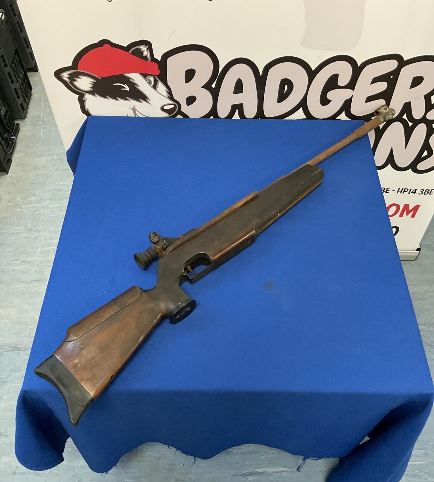 Vintage feinworkbau air rifle target shooting for restoration