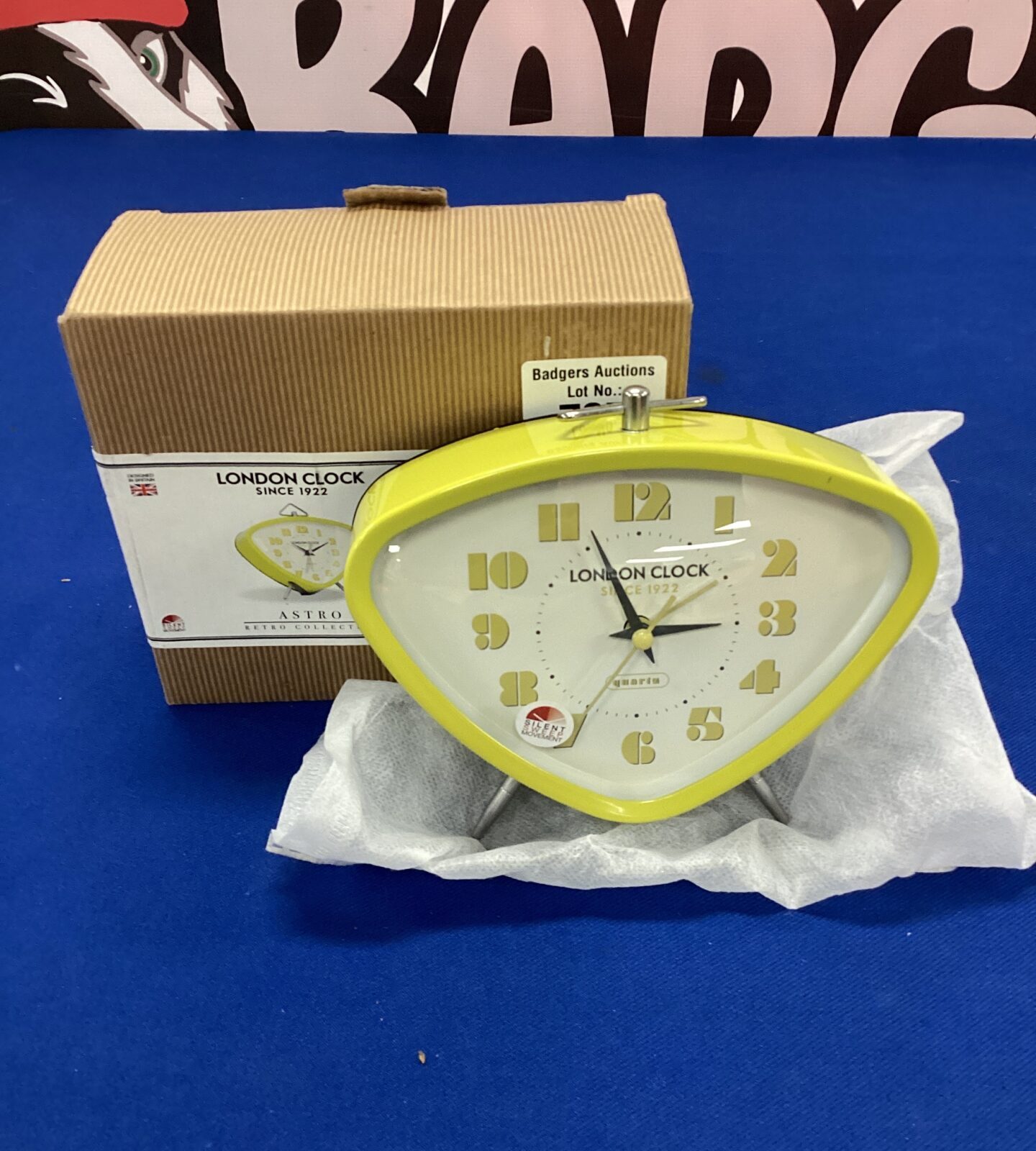 Boxed london clock company astro retro collection clock