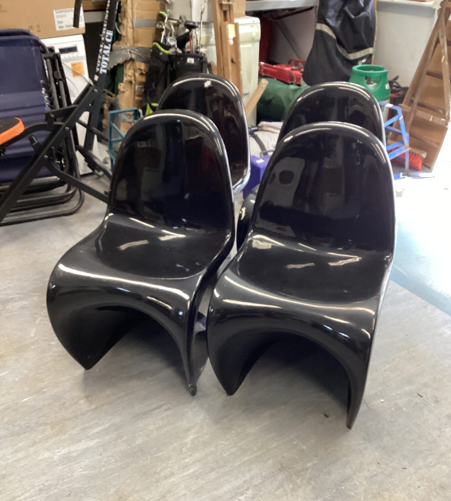 Four Black Designer Chairs
