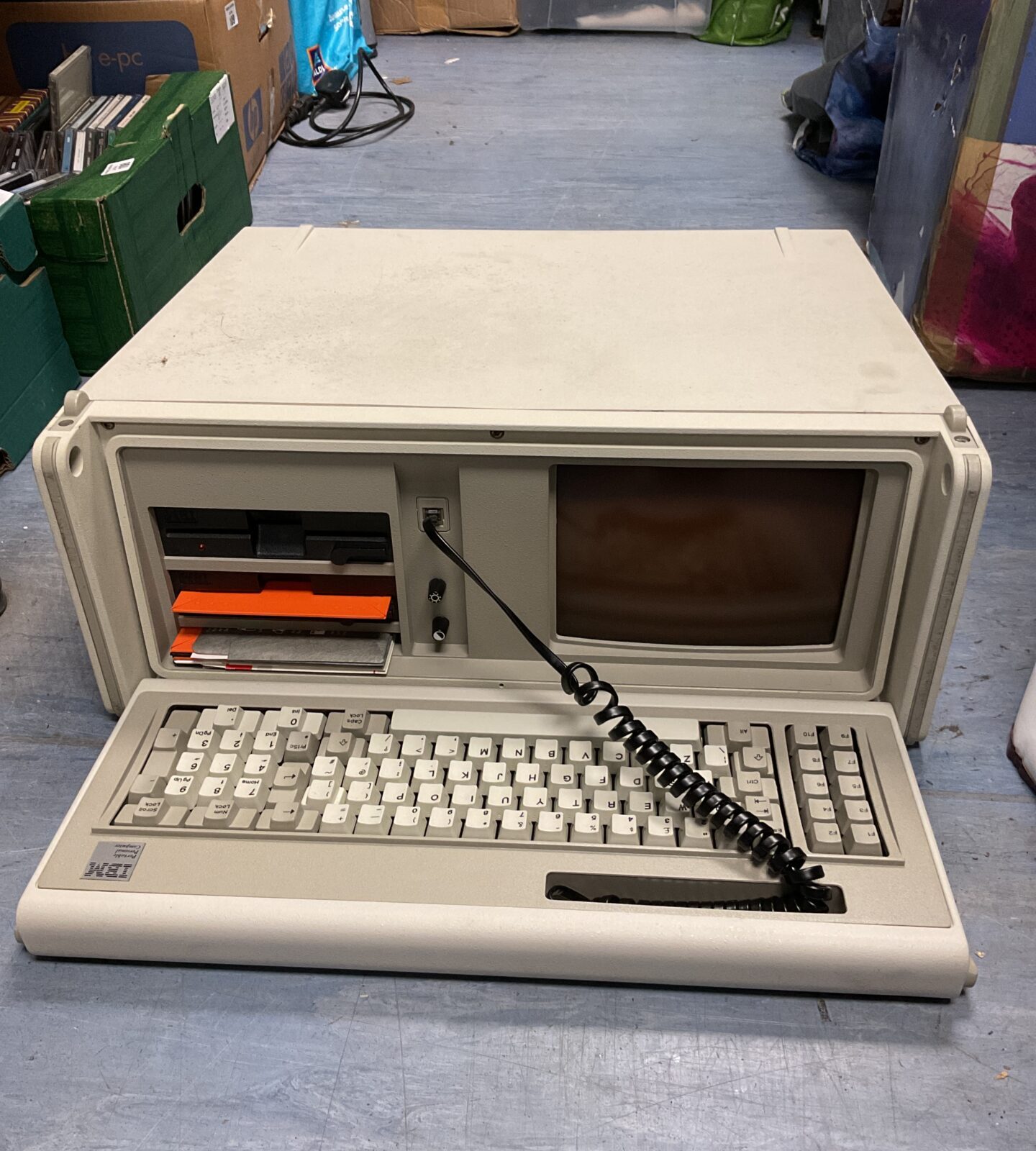 Vintage ibm portable personal computer