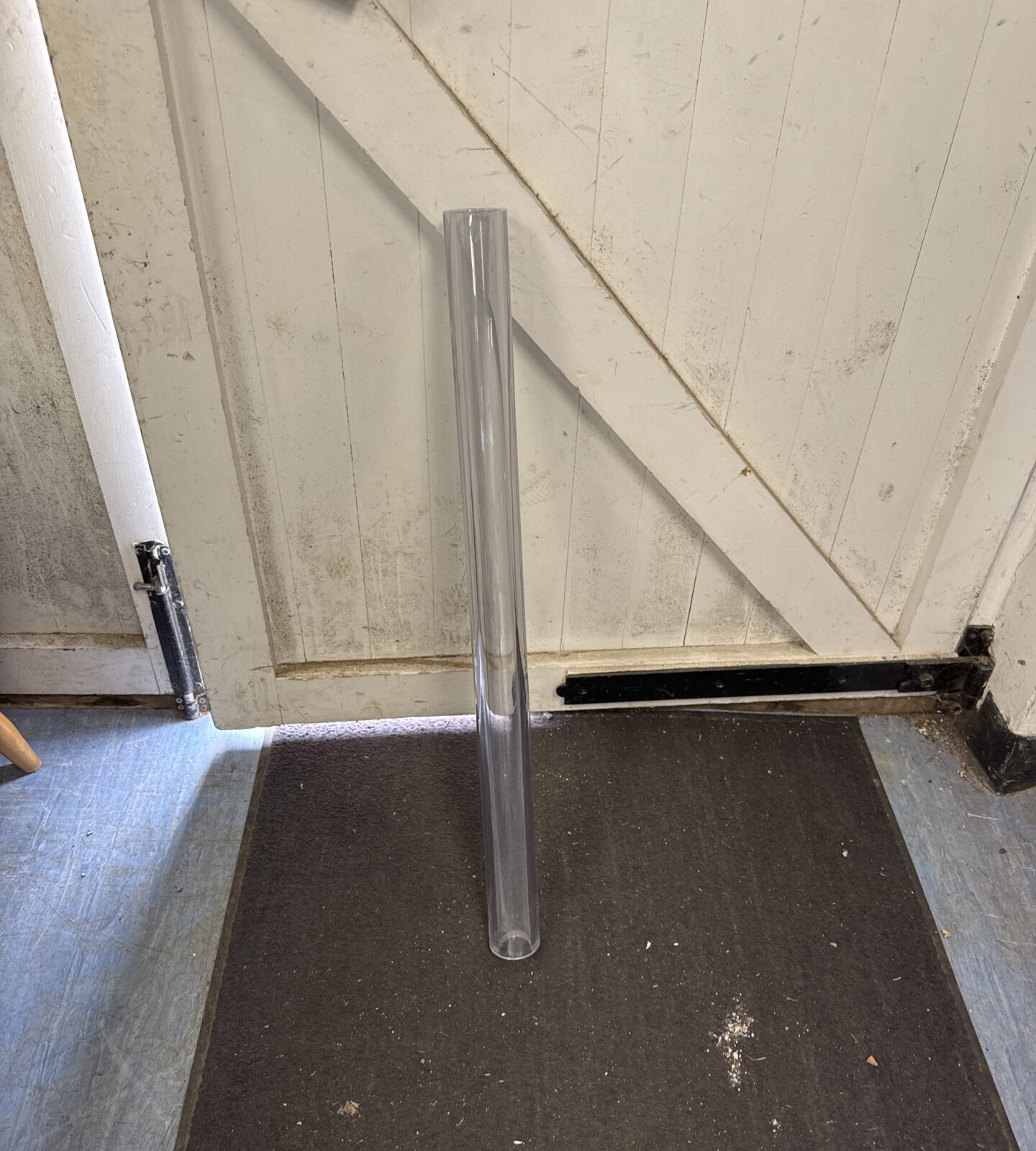 Small roll of new clear pvc protective sheeting