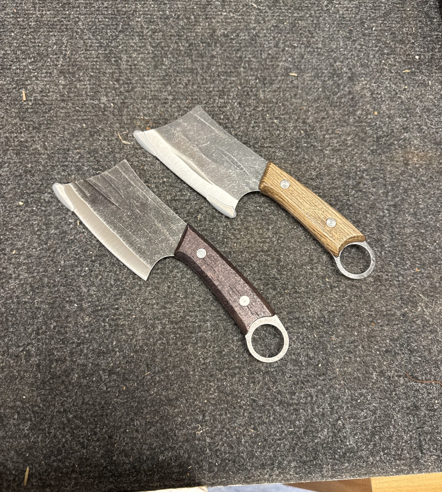 Two new small spice cleaver knives