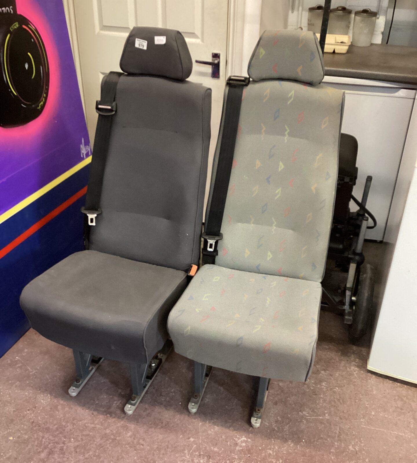 Two van spare seats