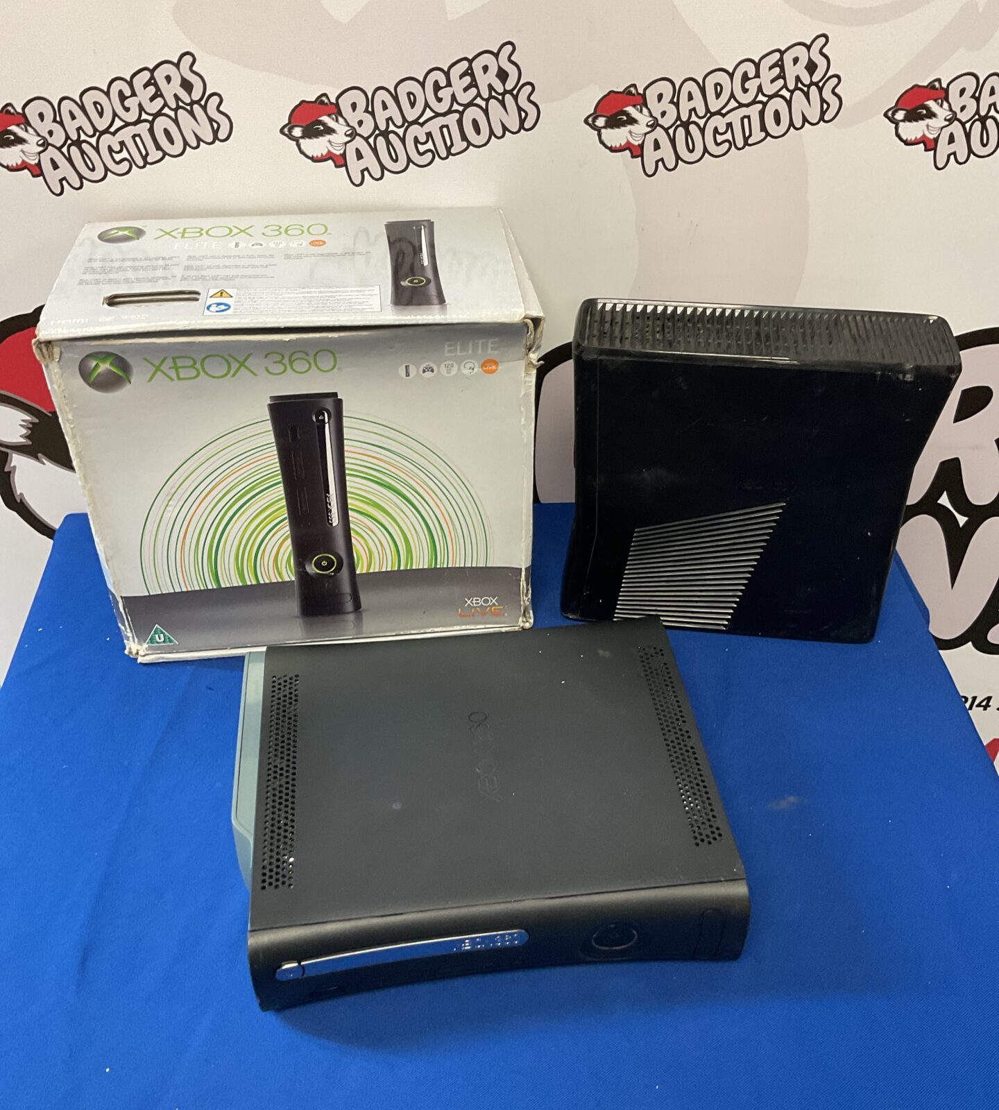 Two Microsoft xbox 360 consoles