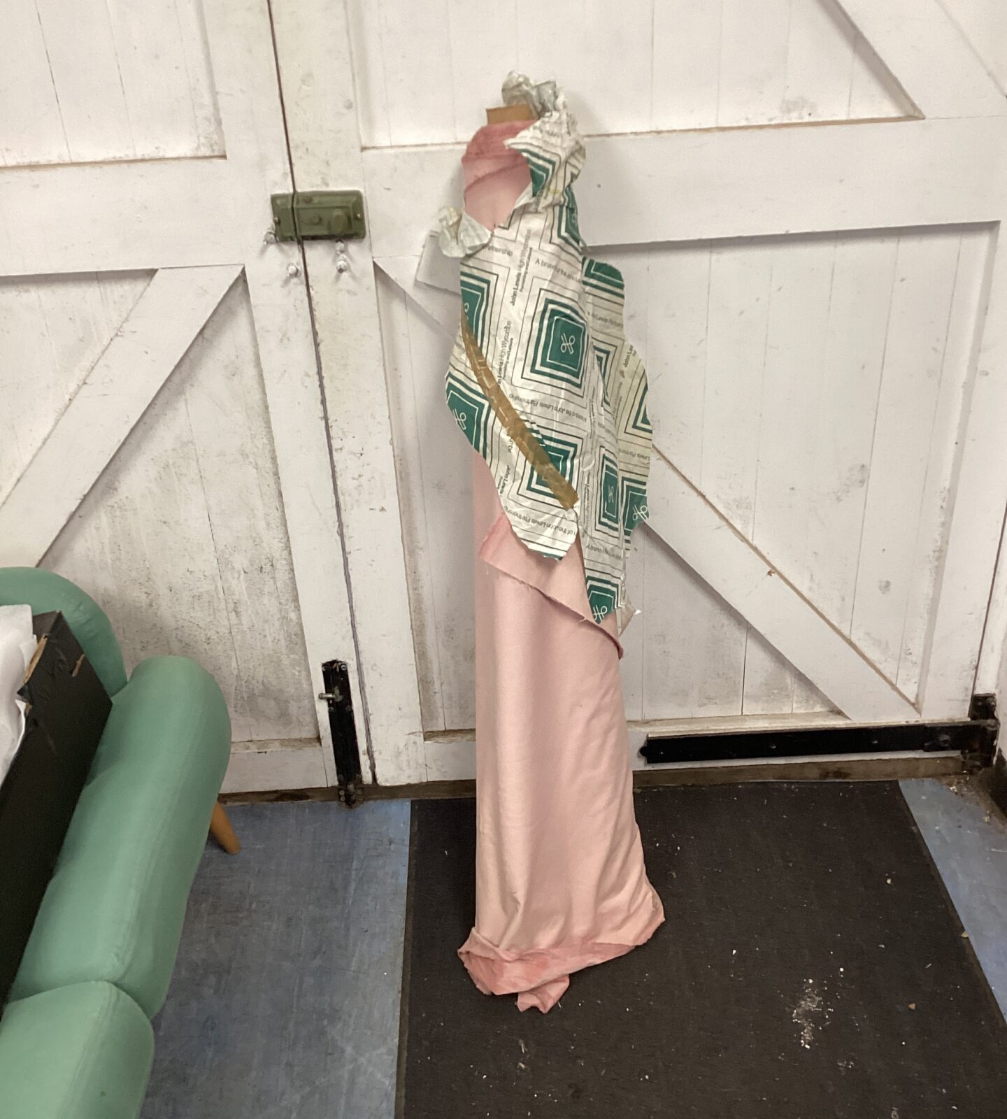 John lewis roll of pink fabric
