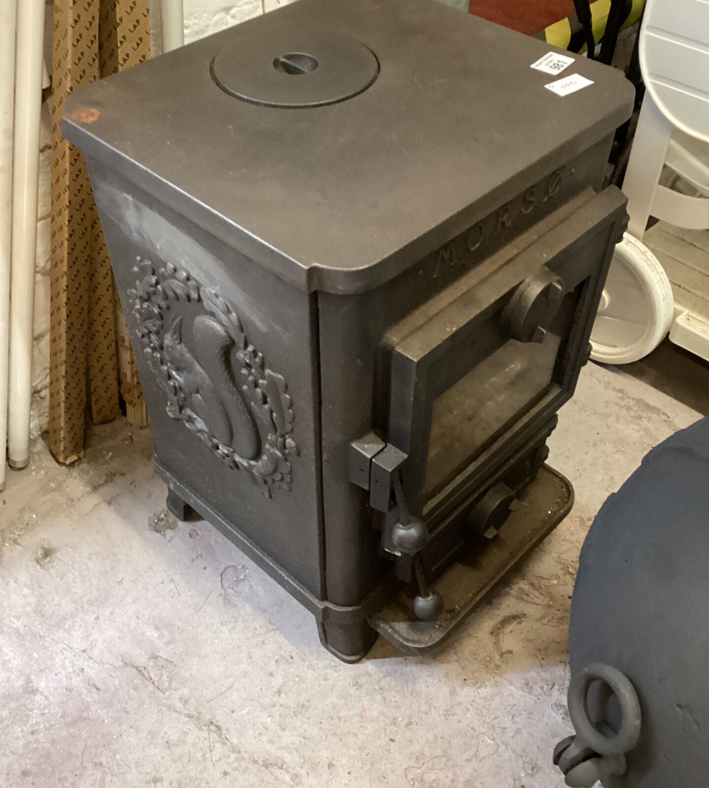 Wrought Iron wood burning stove